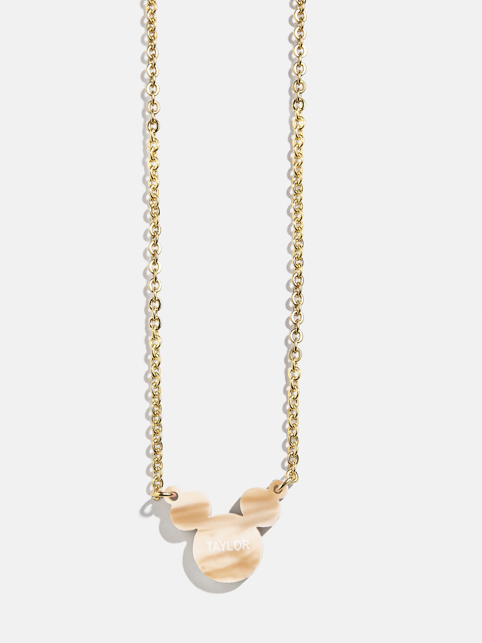 Disney Mickey Mouse Acrylic Custom Necklace - Blonde Marble - Image 4