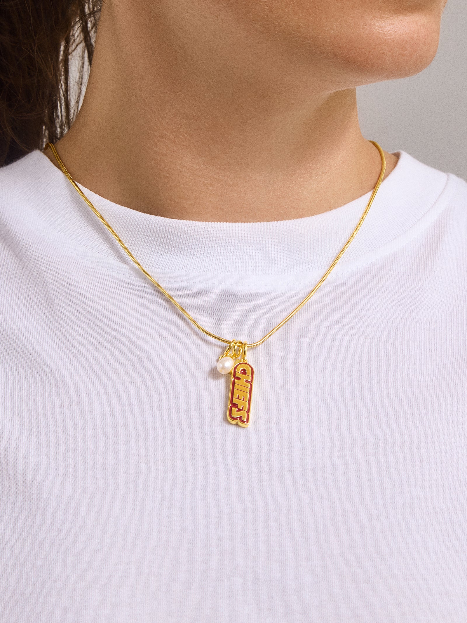 WEAR By Erin Andrews x BaubleBar Kansas City Chiefs Cluster Charm - Kansas City Chiefs - Image 2