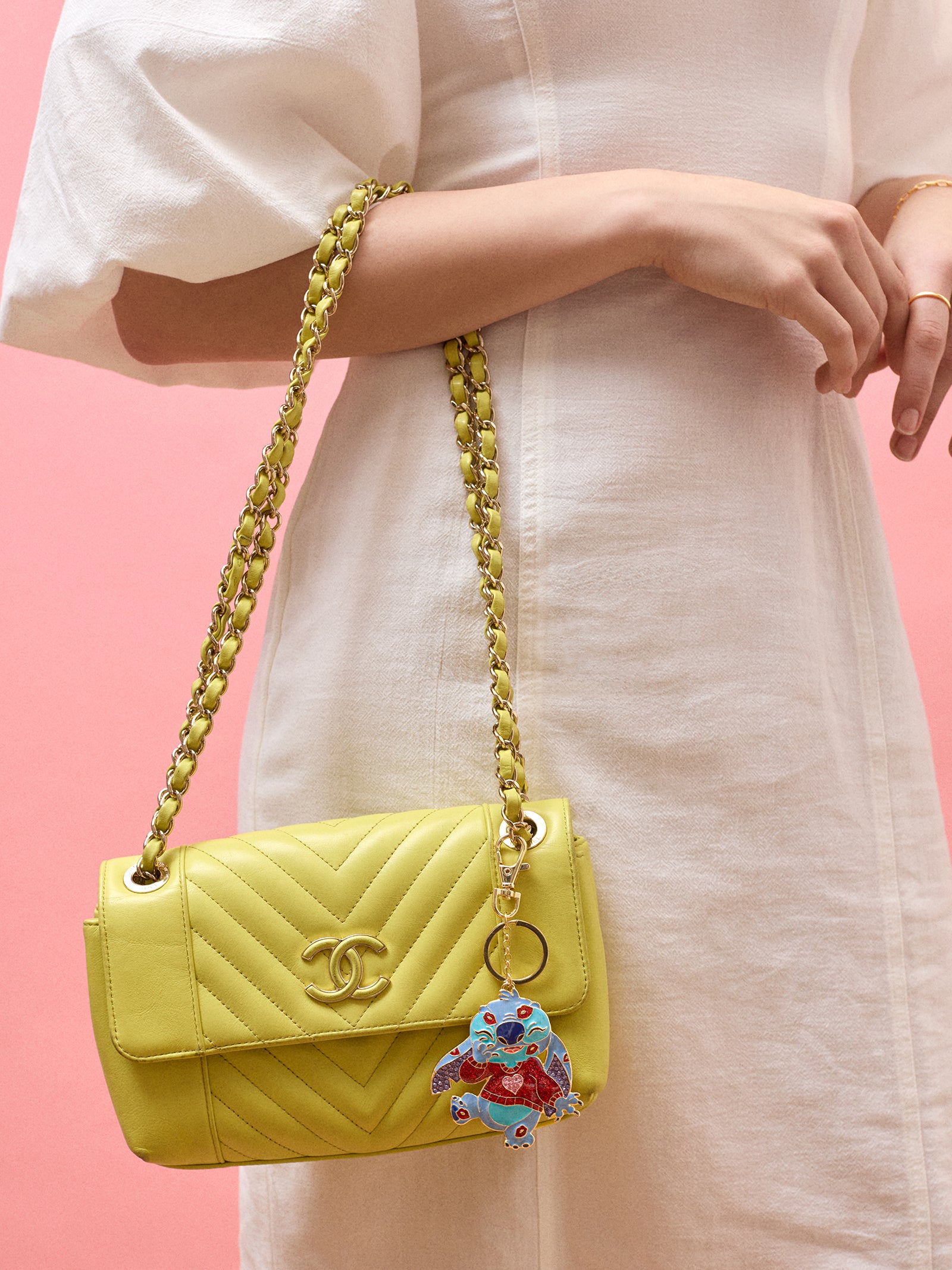 Disney Stitch Love 2D Bag Charm - Stitch Love Bag Charm - Image 2