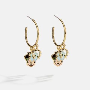 Disney Mickey Mouse Lucky Charms Hoop Earrings - Mickey Mouse