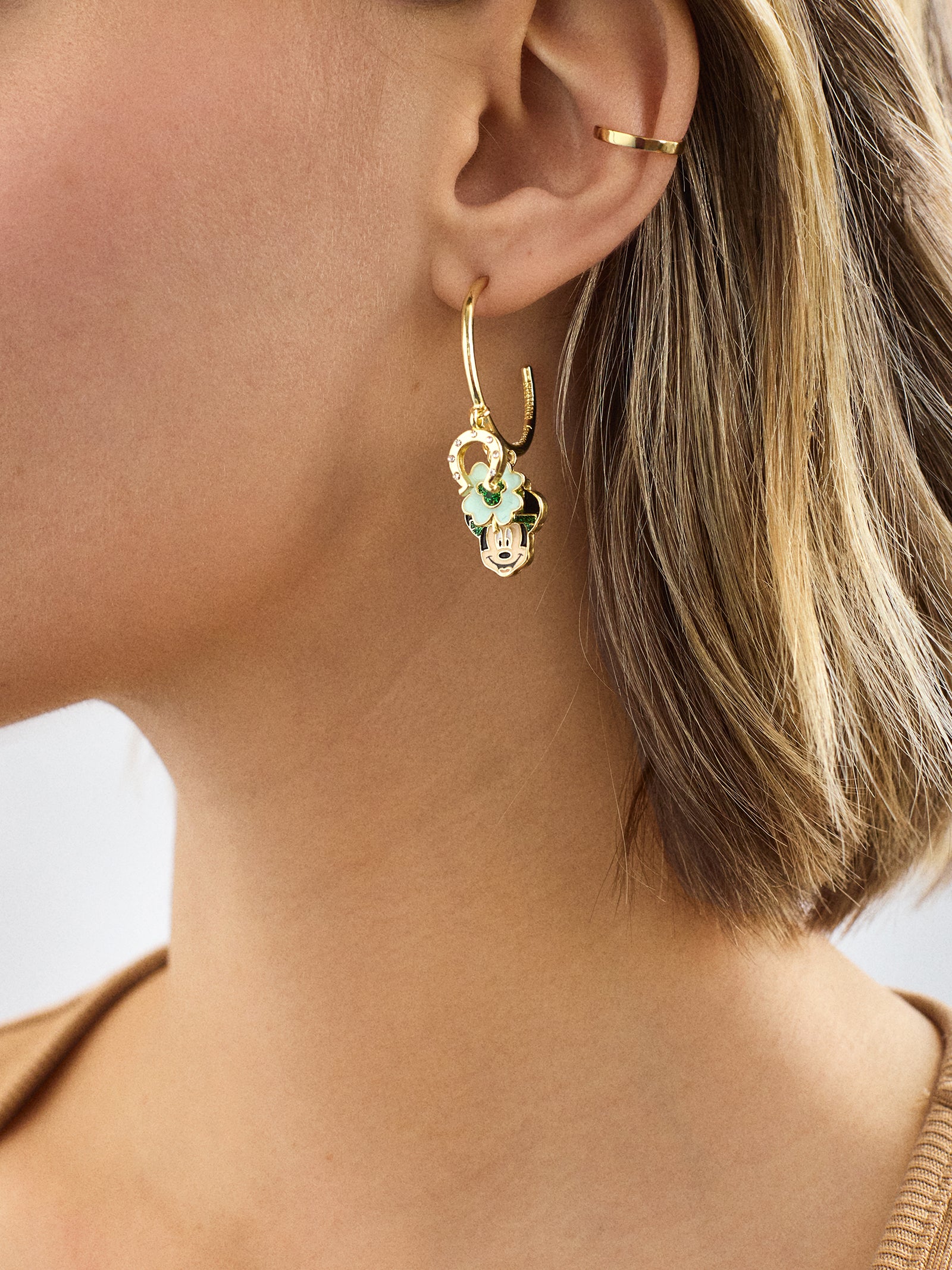 Disney Mickey Mouse Lucky Charms Hoop Earrings - Mickey Mouse - Image 2