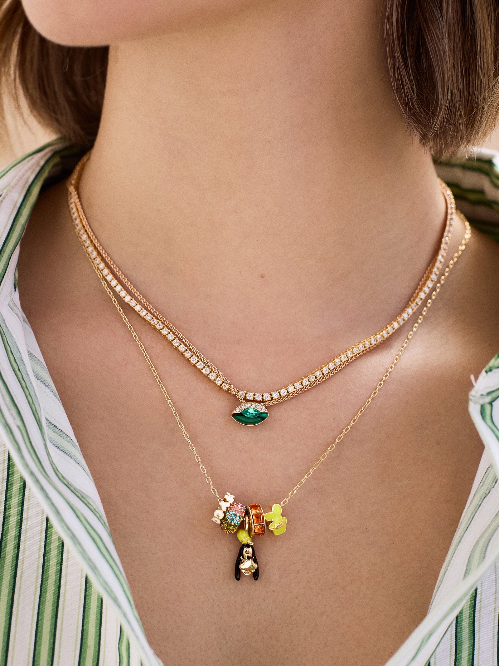 Disney Goofy Beaded Charm Necklace - Goofy - Image 2
