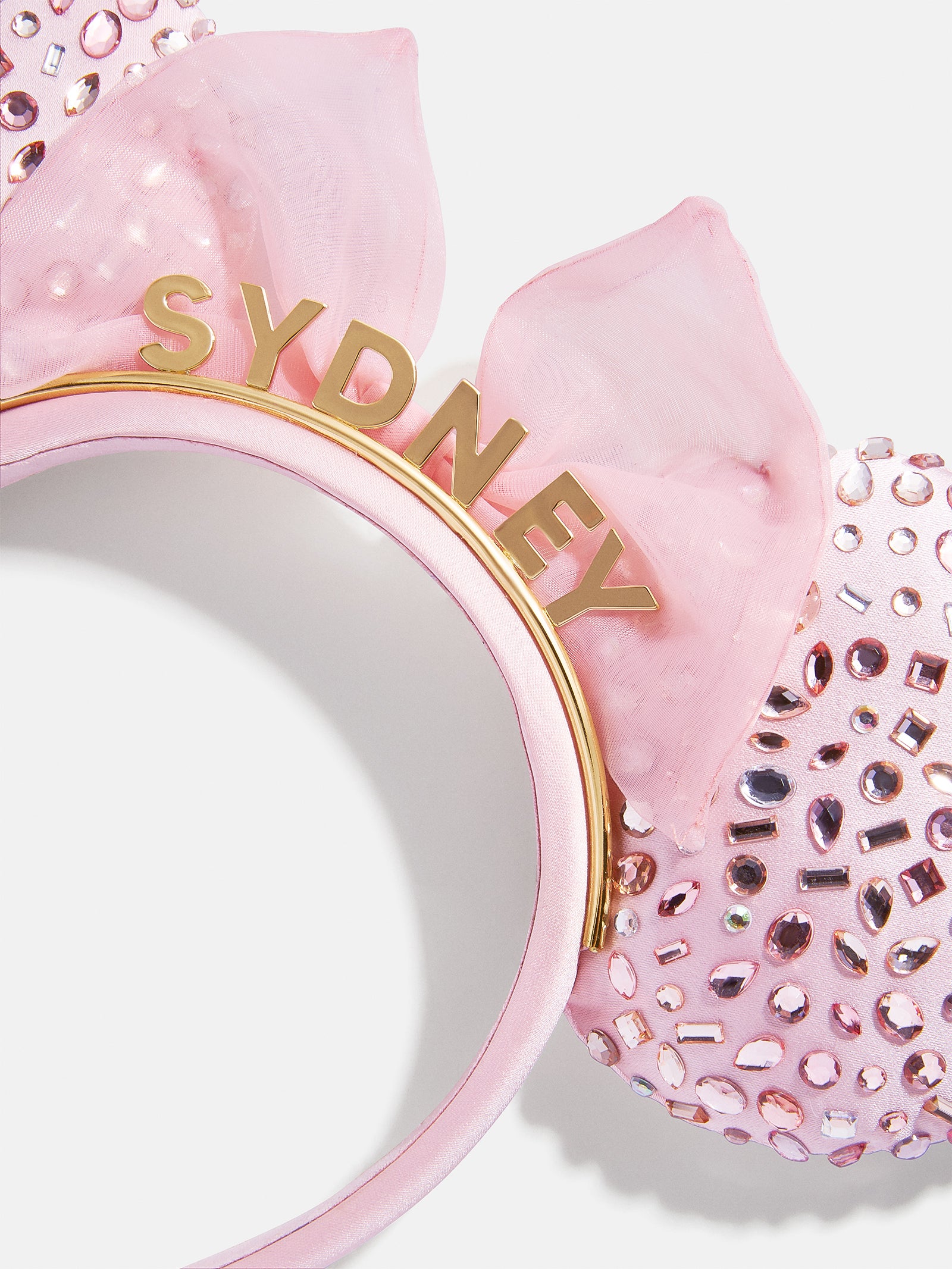 Disney Minnie Mouse Soft Pink Custom Ears Headband - Custom Soft Pink Minnie Mouse Ears - Image 3