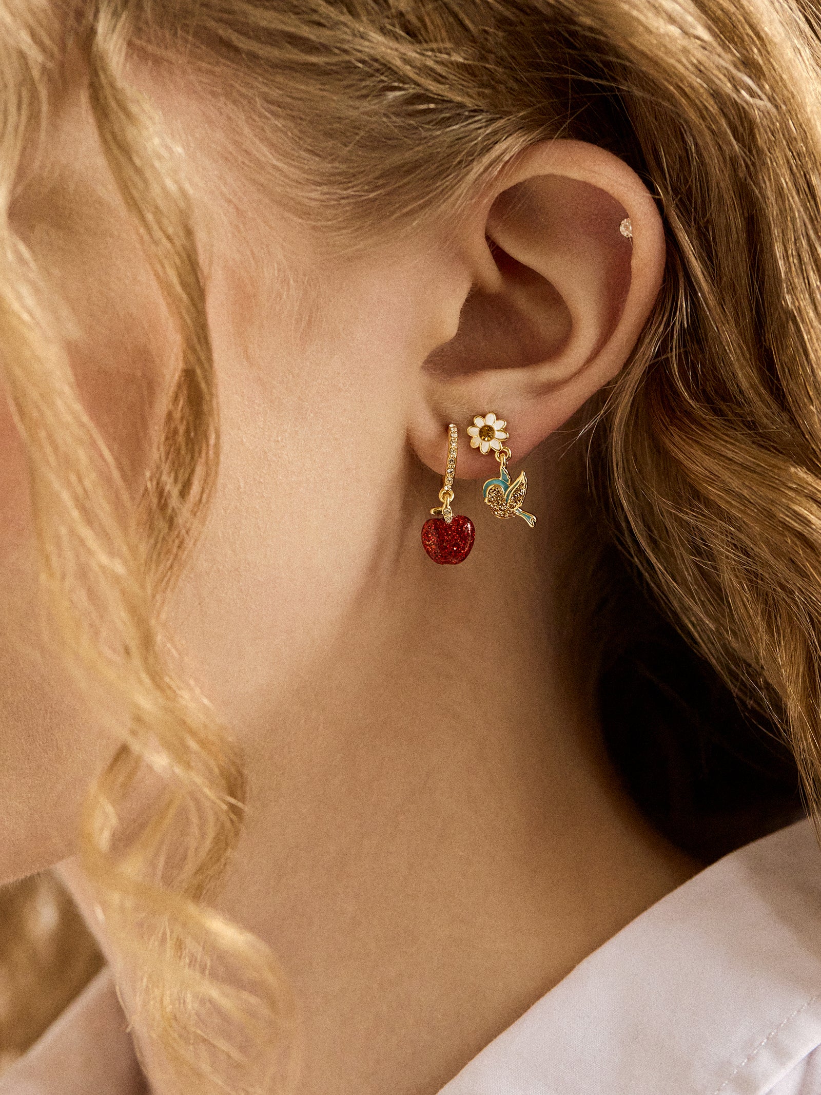 Disney Snow White Earring Set - Red - Image 2