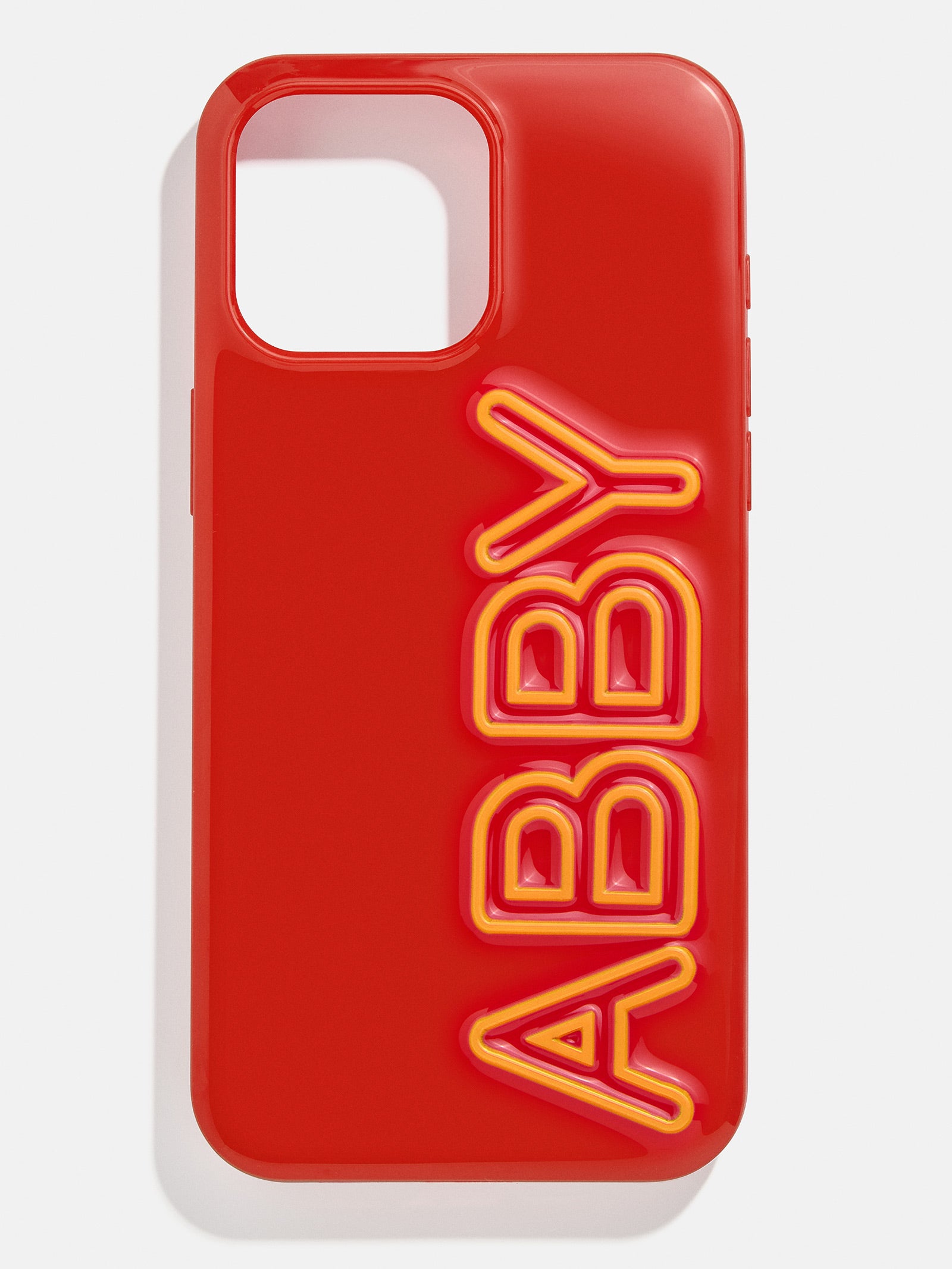 Fine Line Custom Phone Case - Bright Red/Yellow