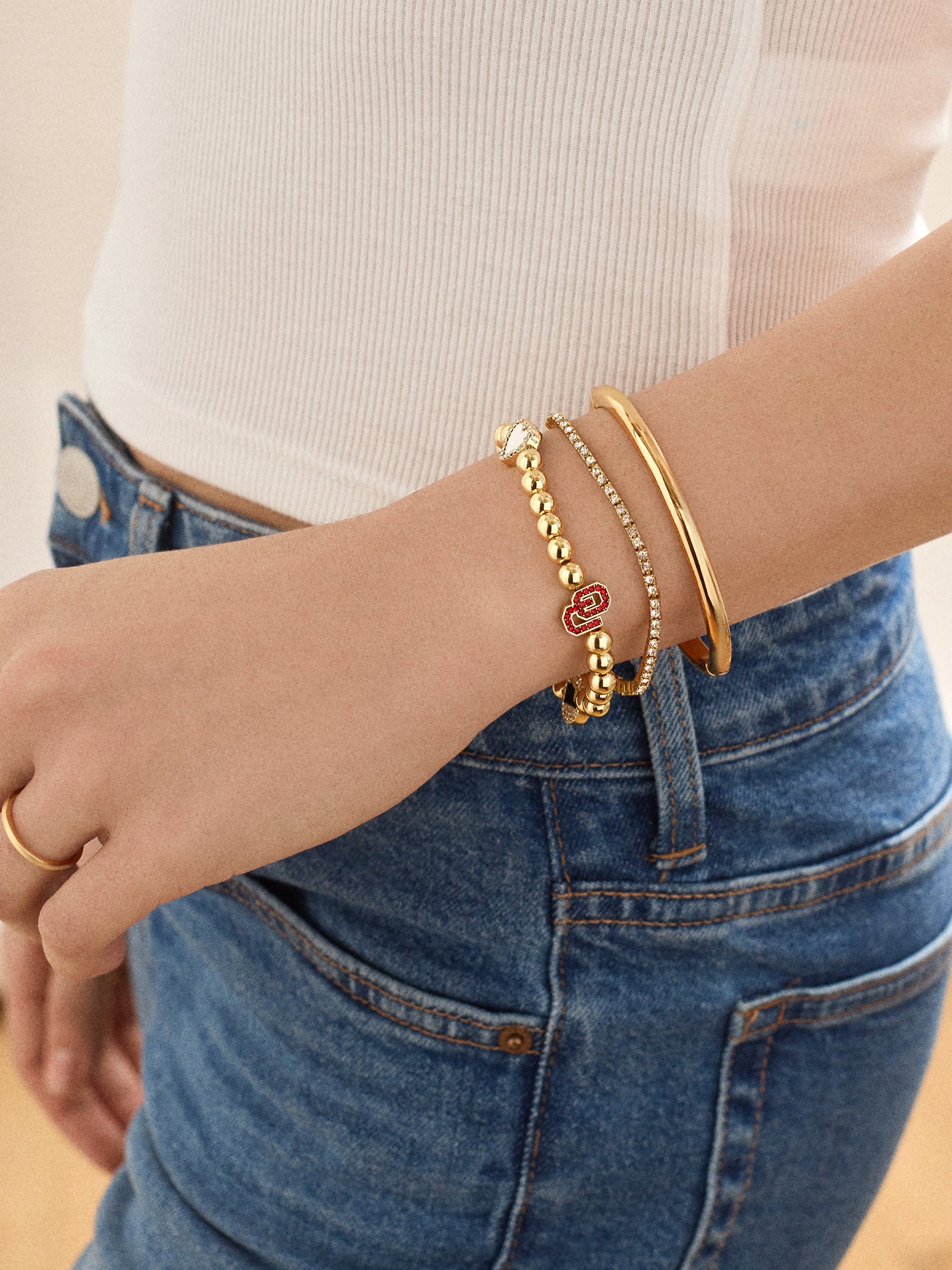 University of Oklahoma Pisa Bracelet - University of Oklahoma - Image 2