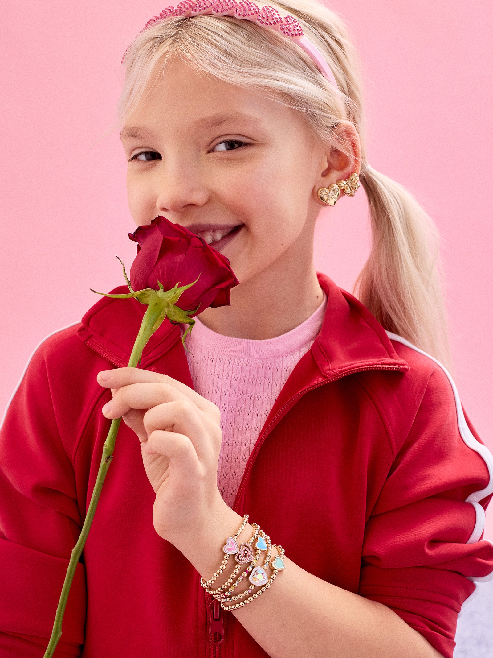 Hearts & Hugs Kid's Bracelet Set - Assorted Hearts - Image 2