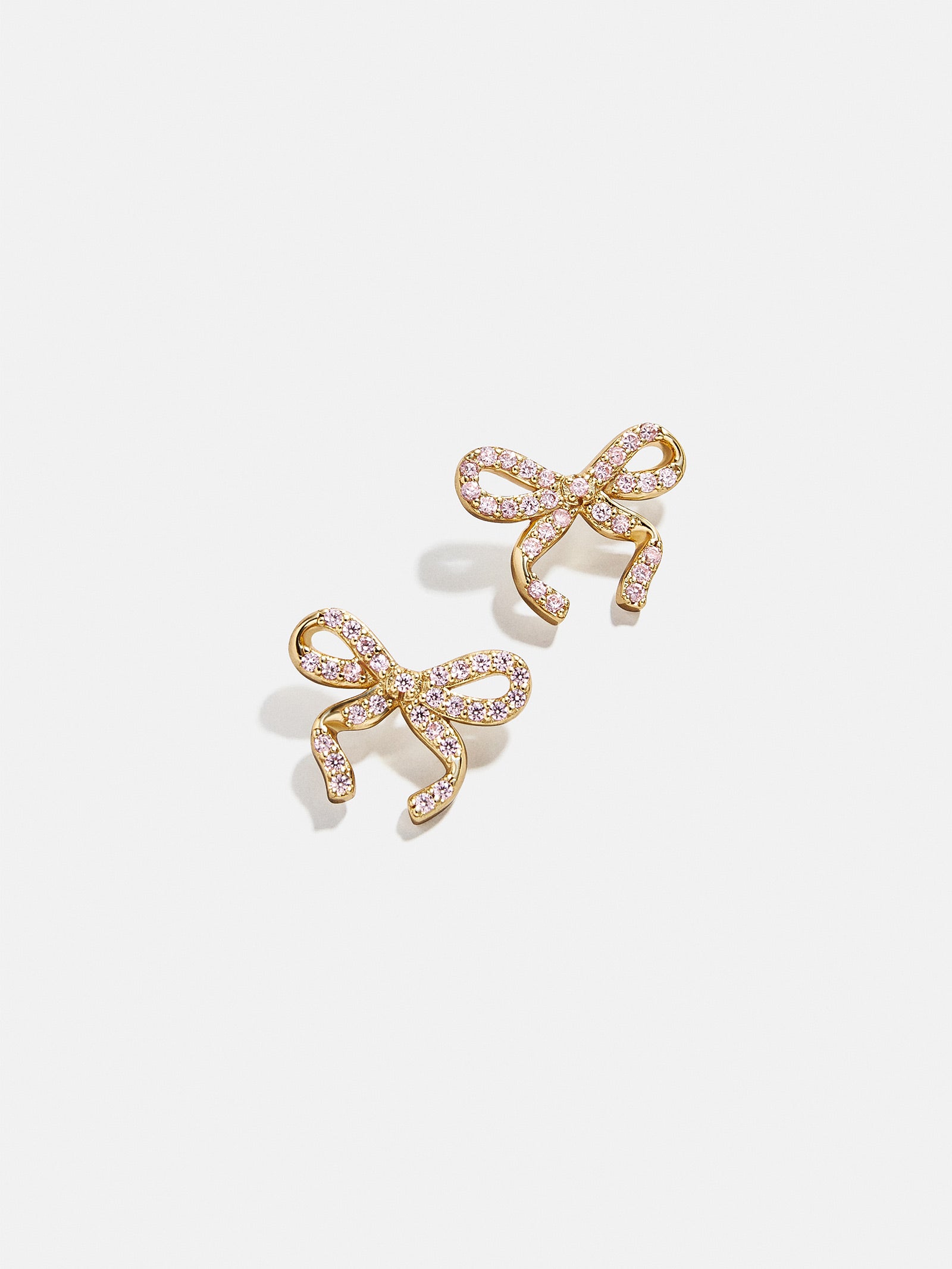 18K Gold Bow & Behold Kids' Earrings - Pav?? Bow