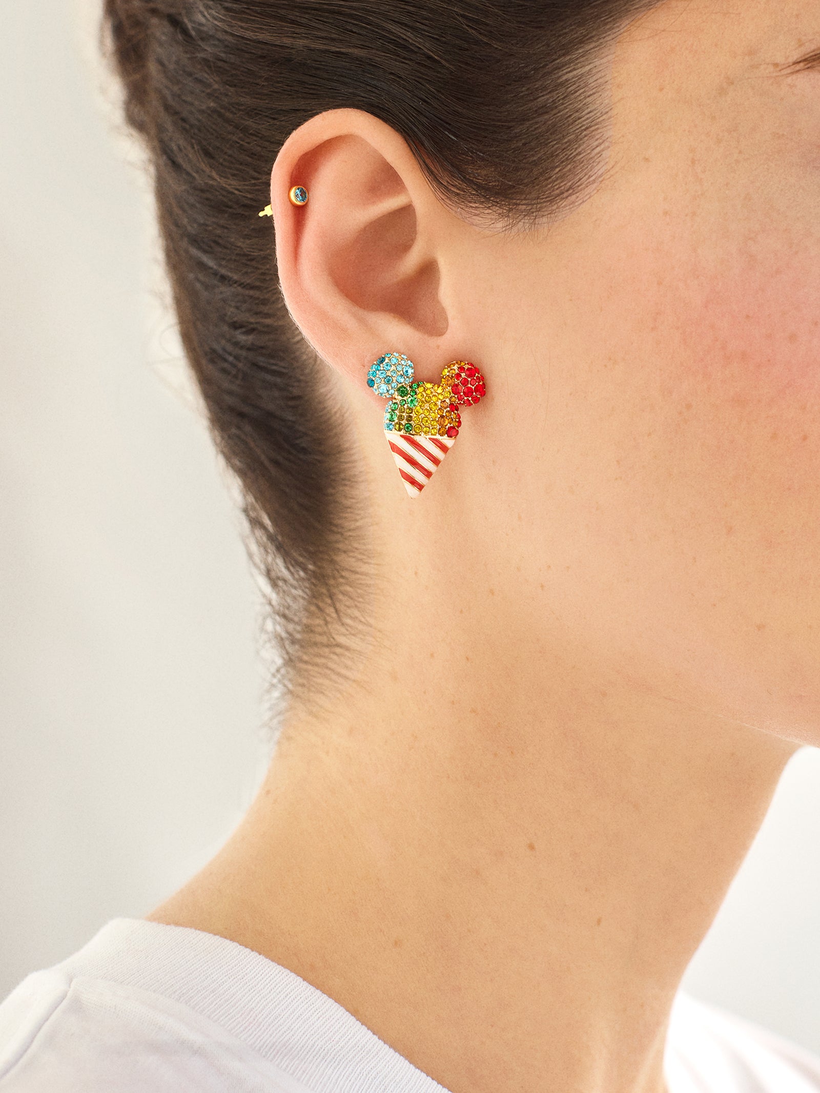 Disney Mickey Mouse Snow Cone Earrings - Disney Snow Cone Earrings - Image 2