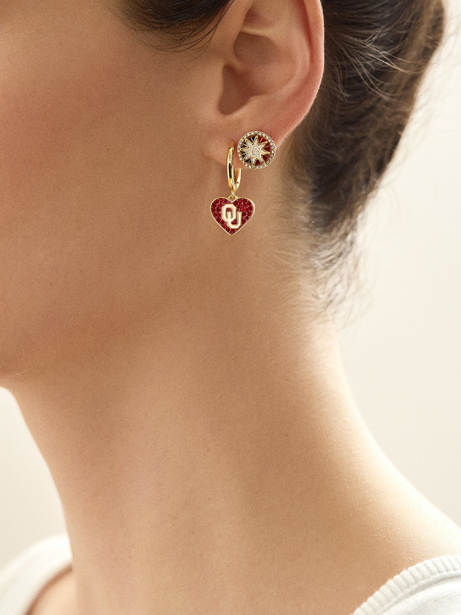 University of Oklahoma Earring Set - University of Oklahoma - Image 2