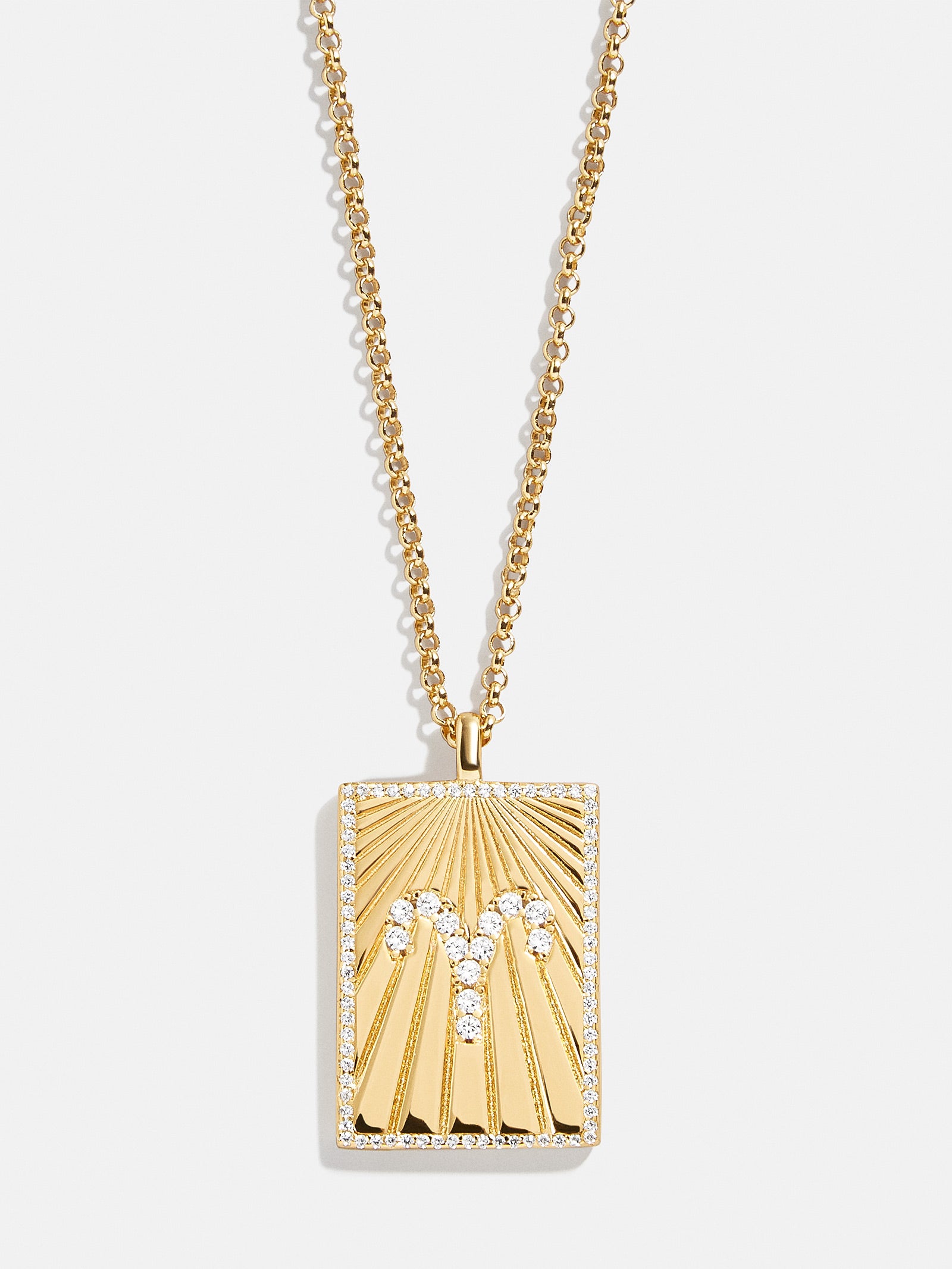 Reversible 18K Gold Zodiac Pendant Necklace - Aries - Image 7