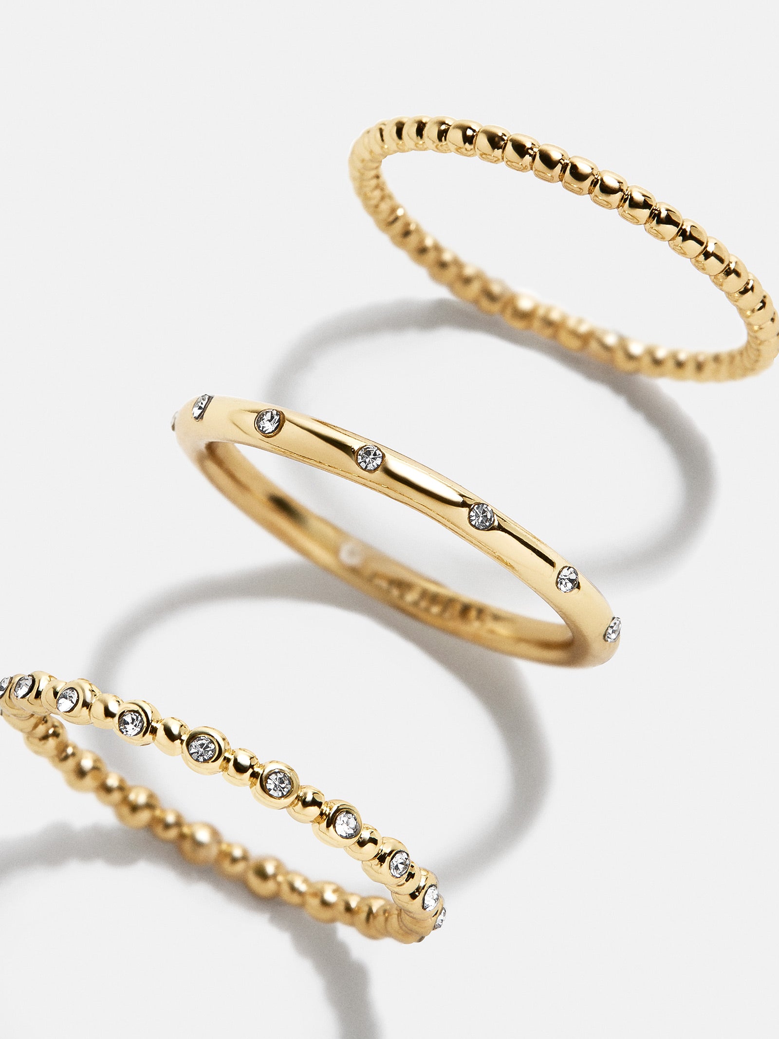 Gabriela Ring Set - Gold/Pav??