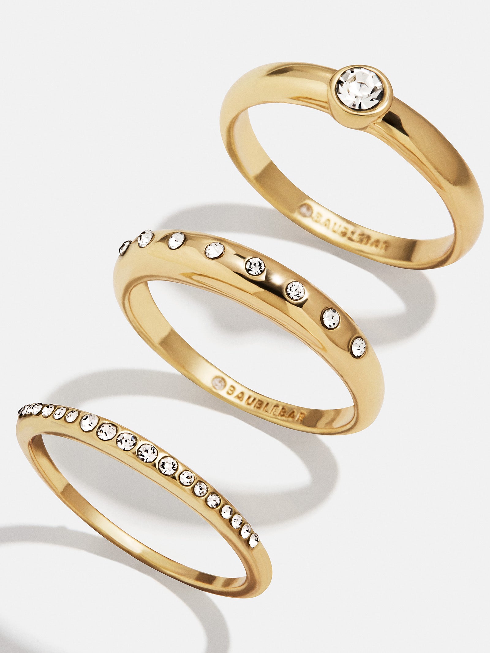 Jenny Ring Set - Gold/Pav??