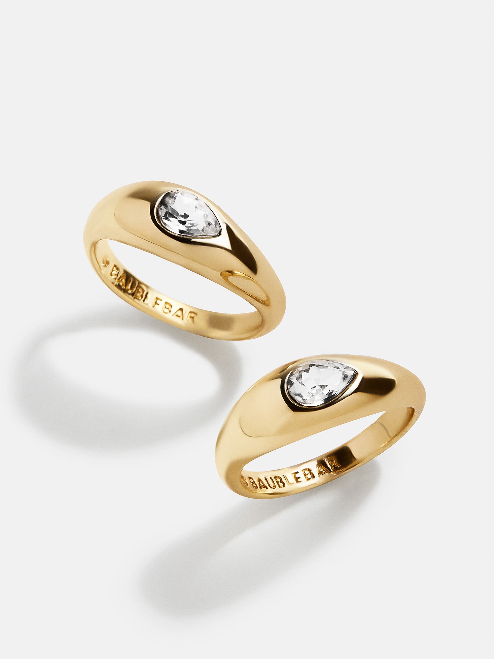 Vanessa Ring Set - Gold/Pav??