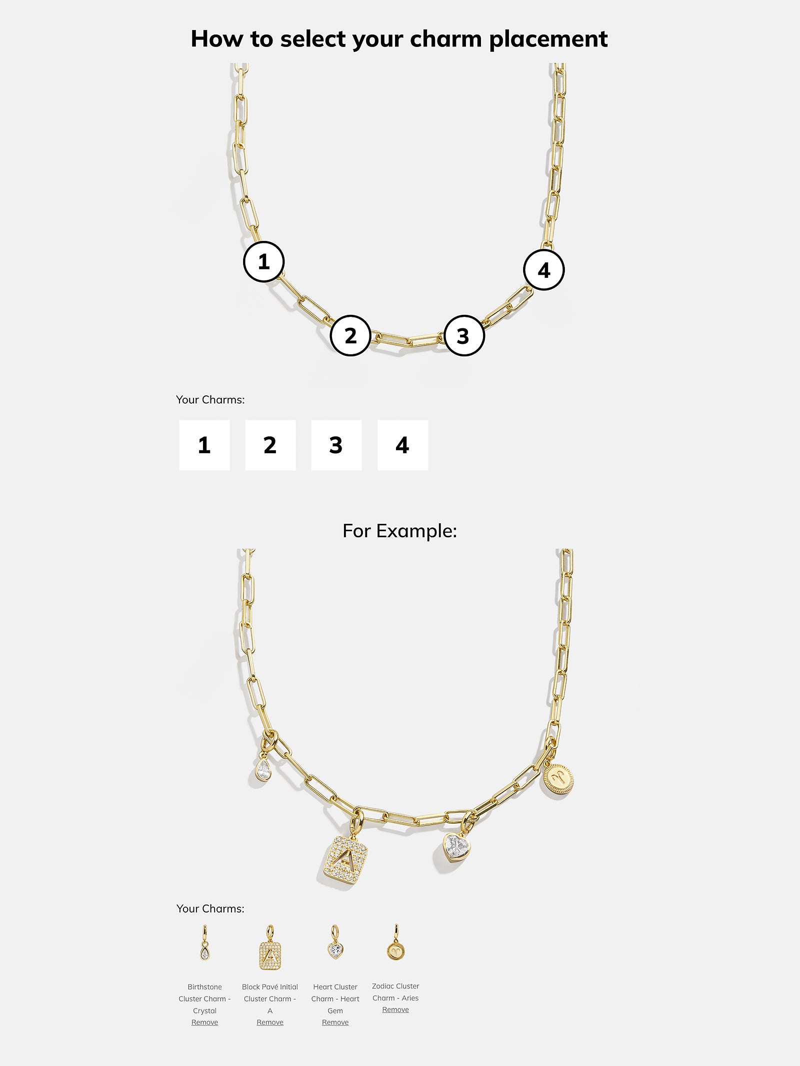 Spaced Custom Charm Necklace - Spaced Charm Necklace - Image 21