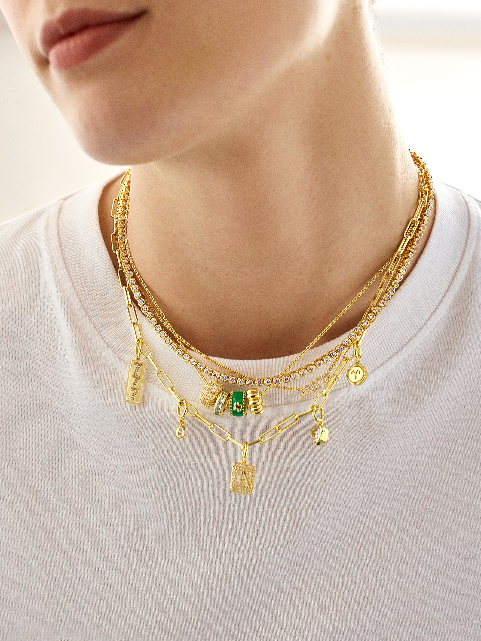 Spaced Custom Charm Necklace - Spaced Charm Necklace - Image 8