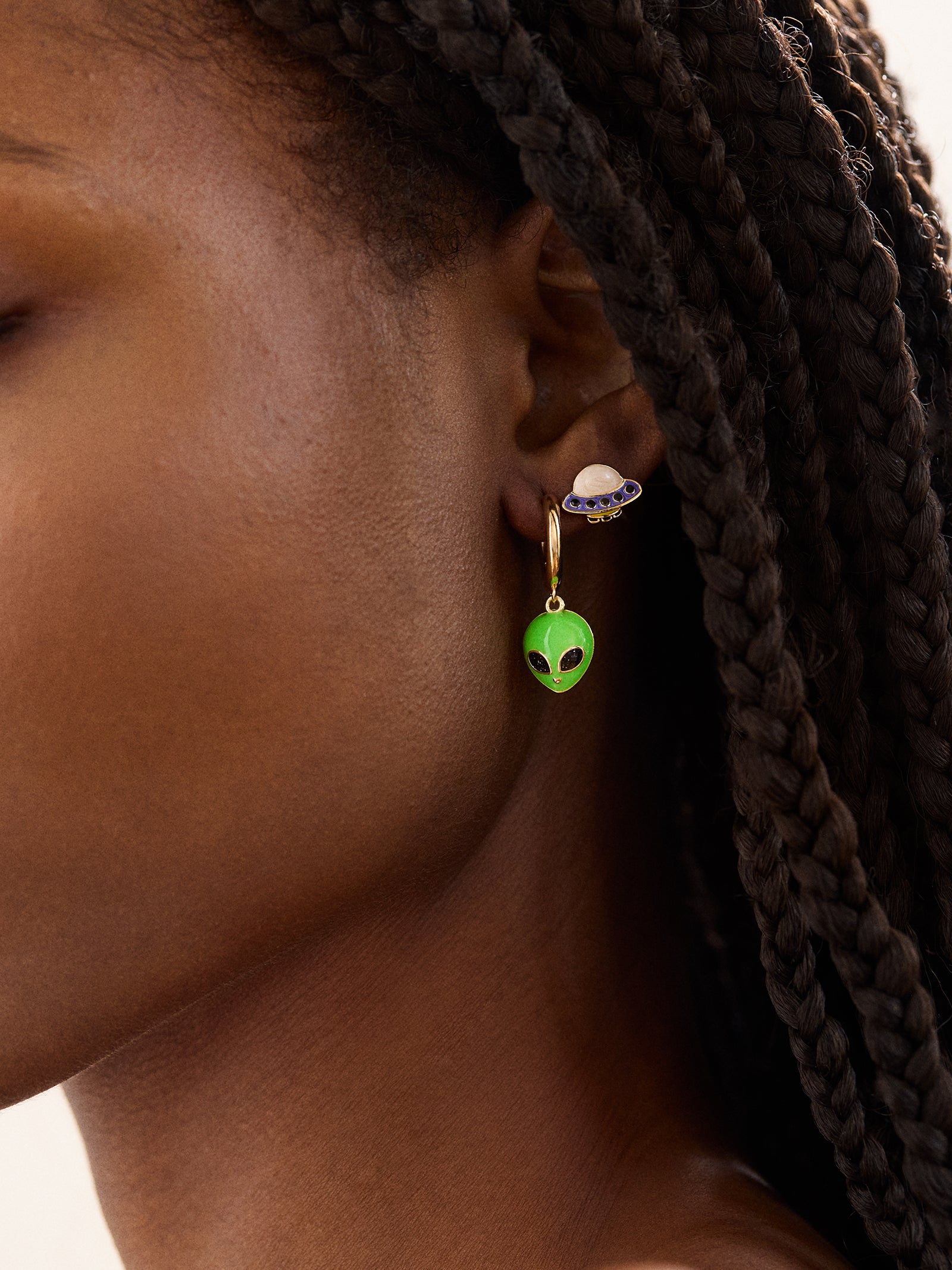 Spaced Out Earring Set - Green - Image 2