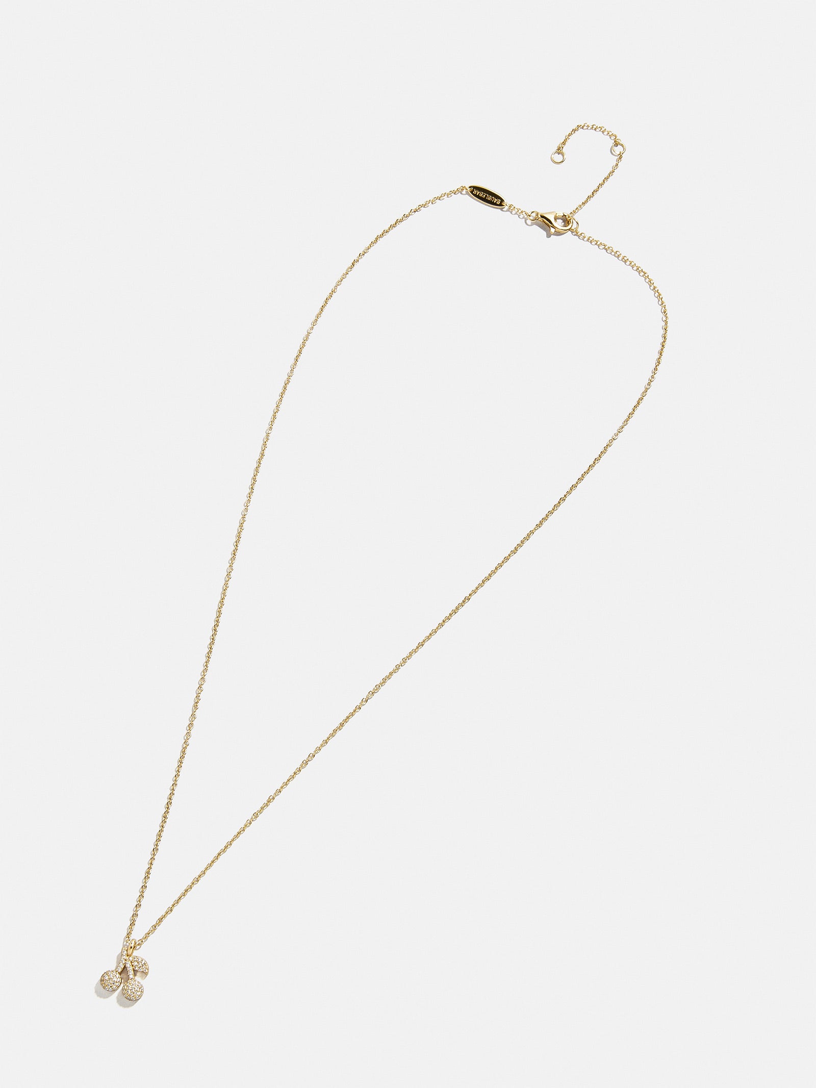 18K Gold Motif Necklace - Cherry - Image 3