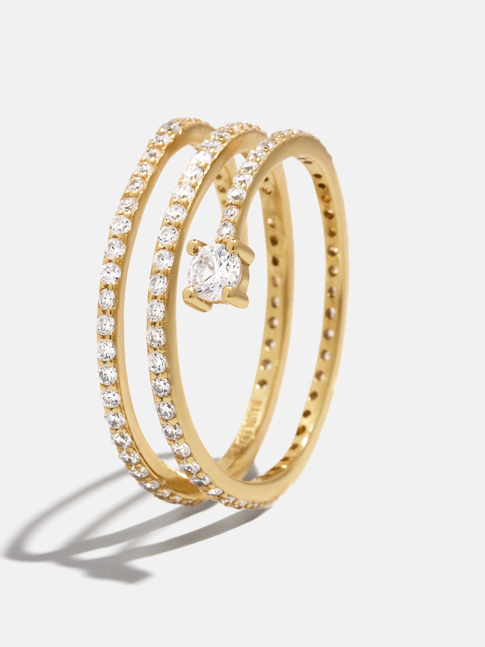 18K Gold Celine Ring - Gold/Pav?? - Image 3