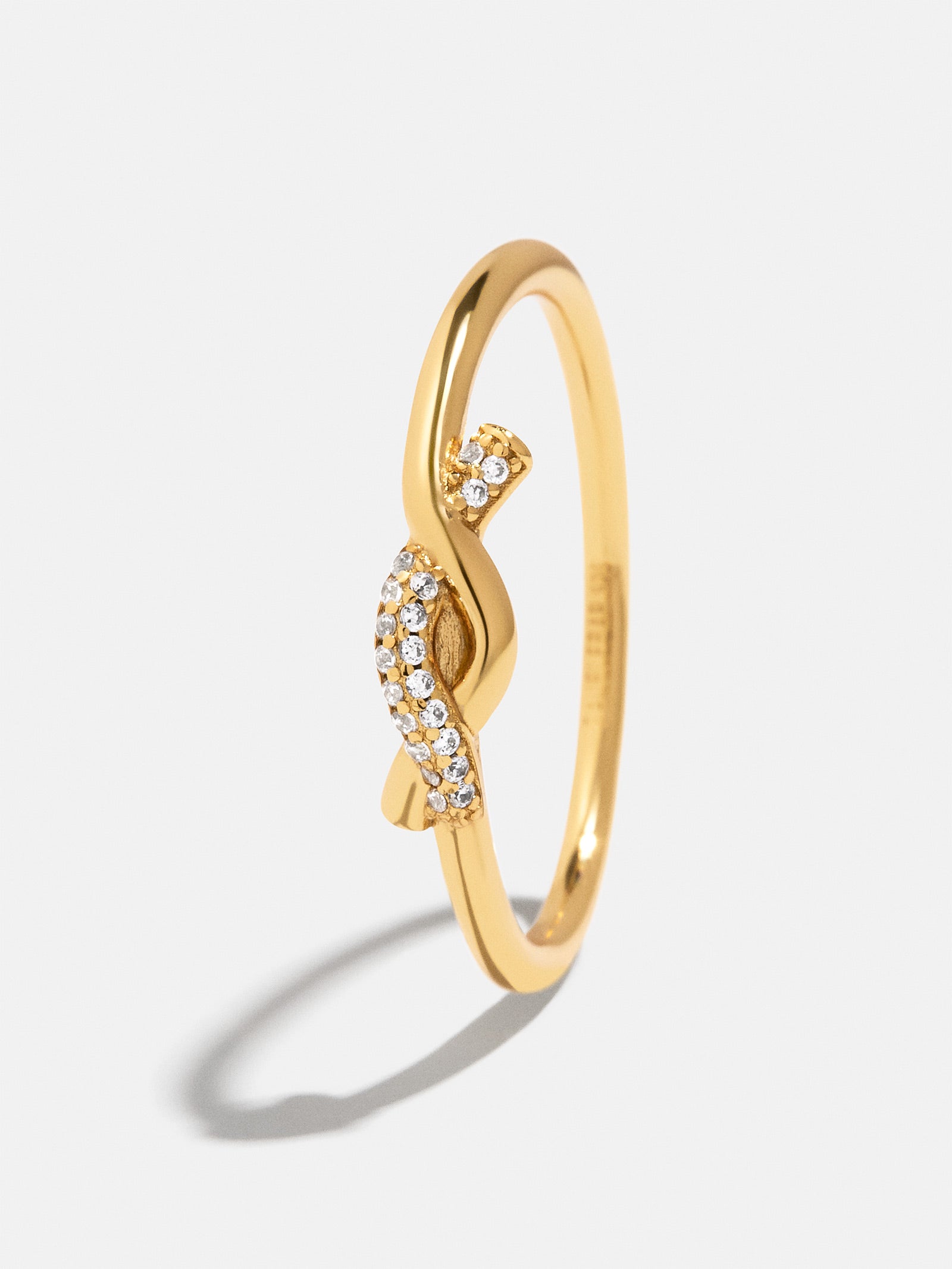 18K Gold Kara Ring - Gold/Pav?? - Image 3