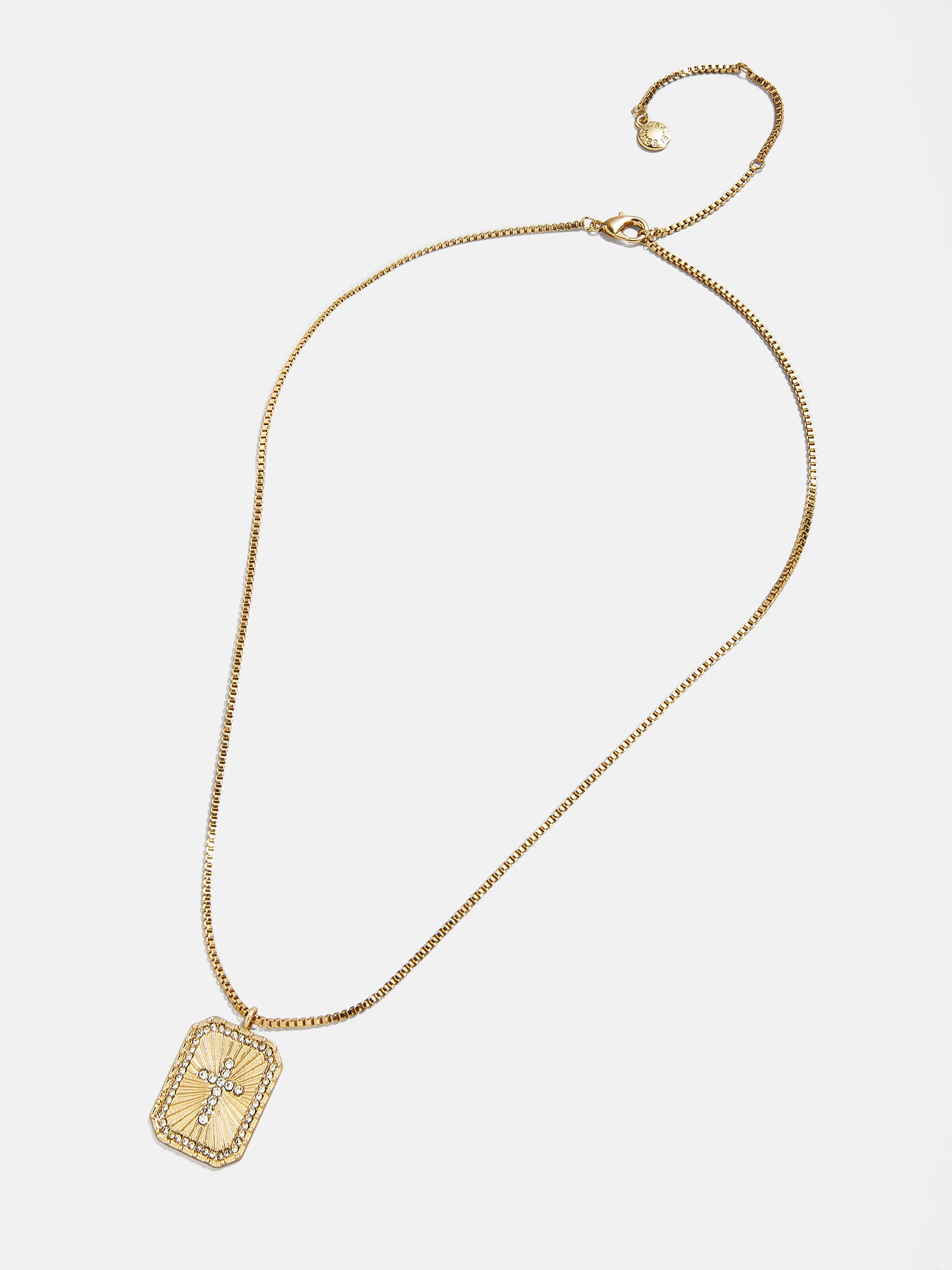Grace Cross Pendant Necklace - Gold/Pav?? - Image 3