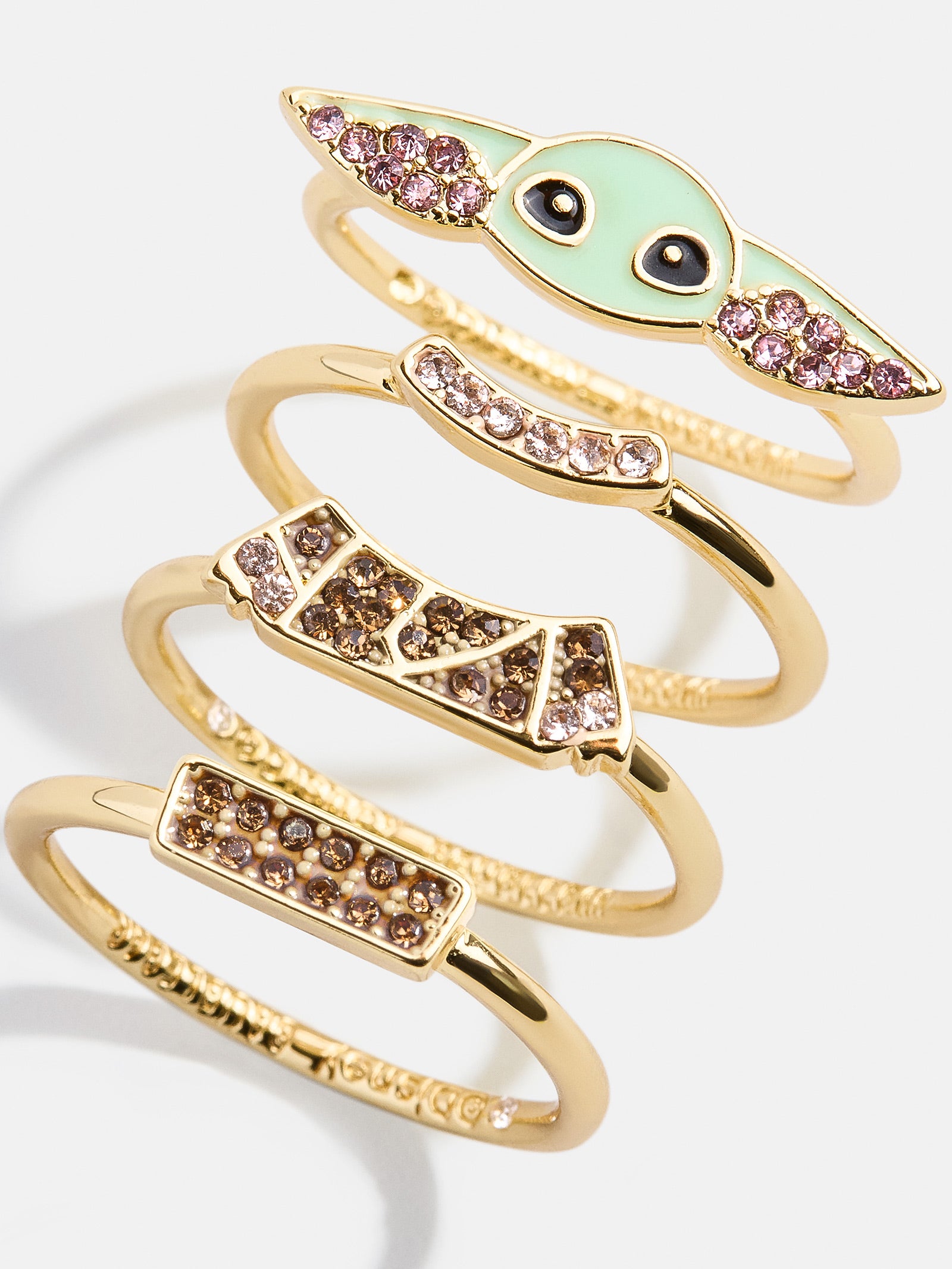 STAR WARS? GROGU? Ring Set - Gold/Green - Image 4