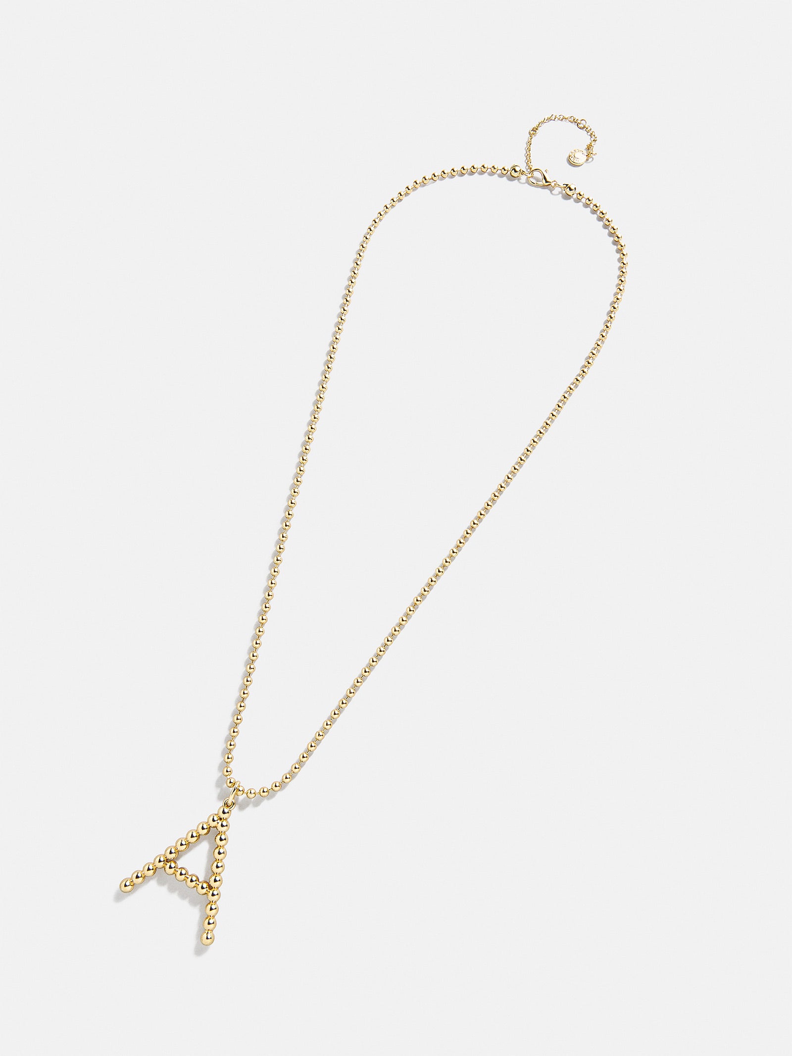 Oversized Initial Pisa Necklace - Gold - Image 30