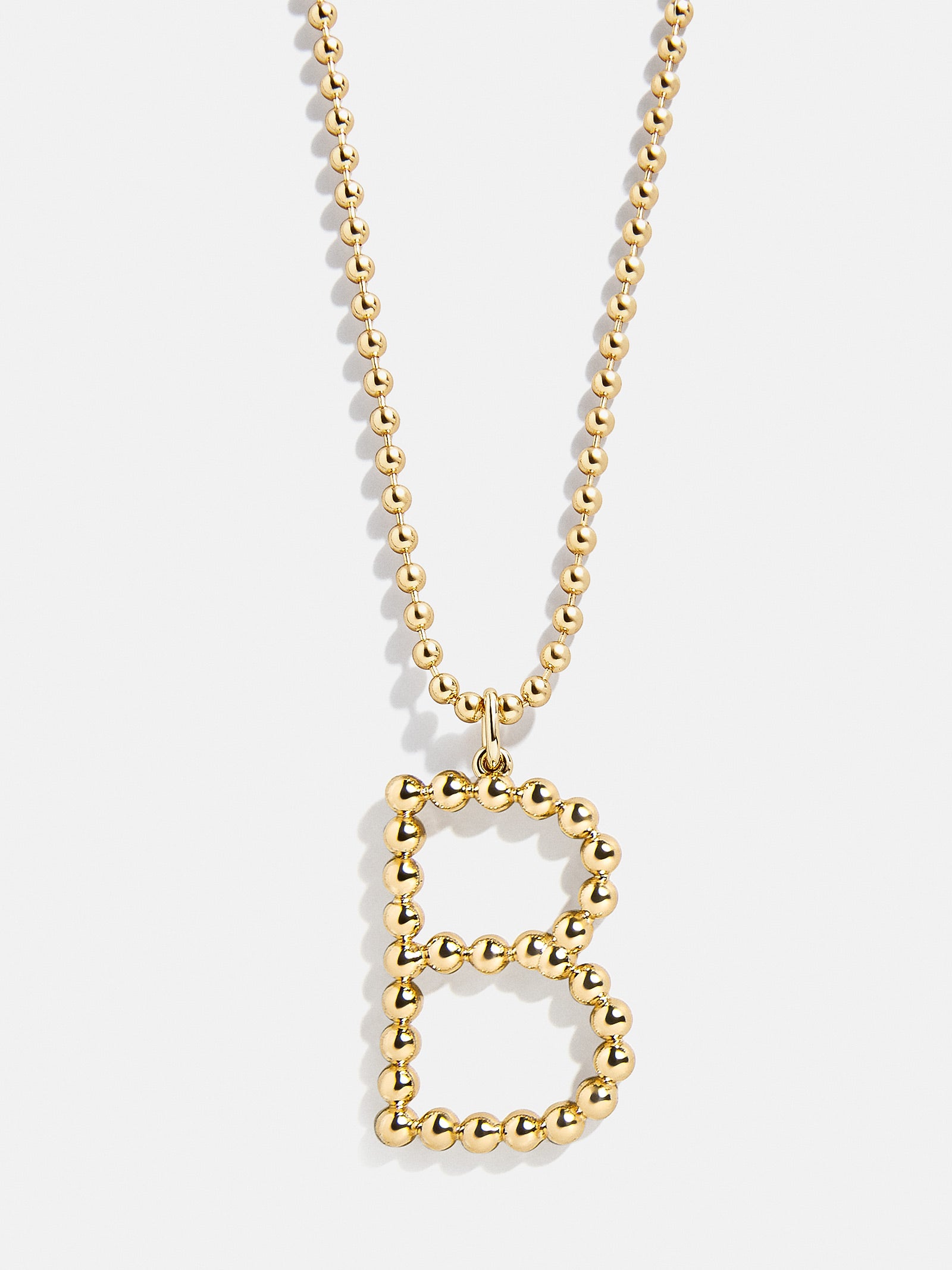 Oversized Initial Pisa Necklace - Gold - Image 4