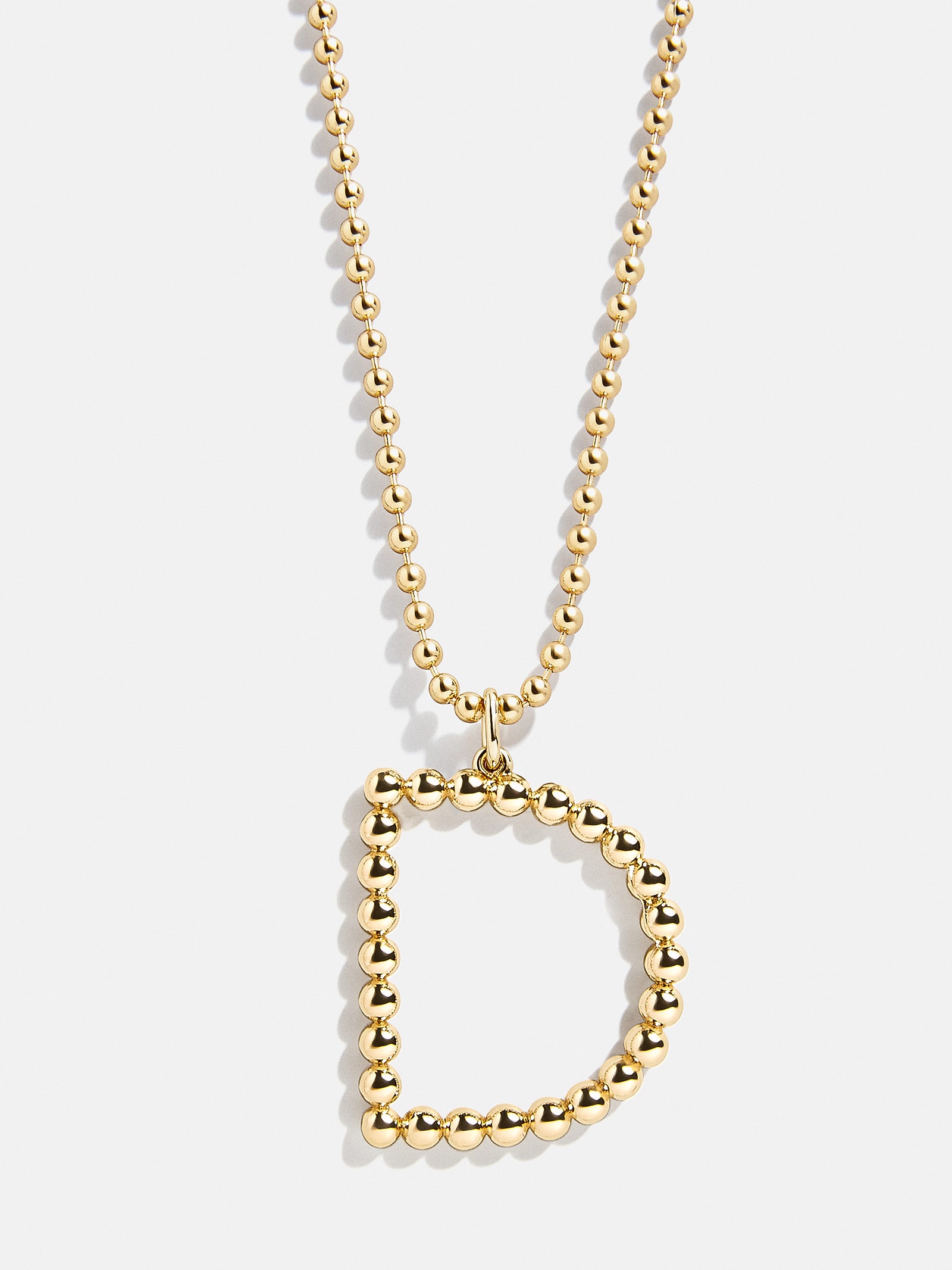 Oversized Initial Pisa Necklace - Gold - Image 6