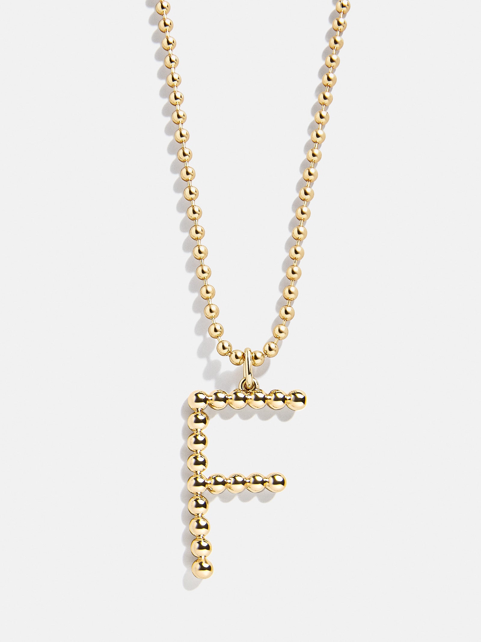 Oversized Initial Pisa Necklace - Gold - Image 8