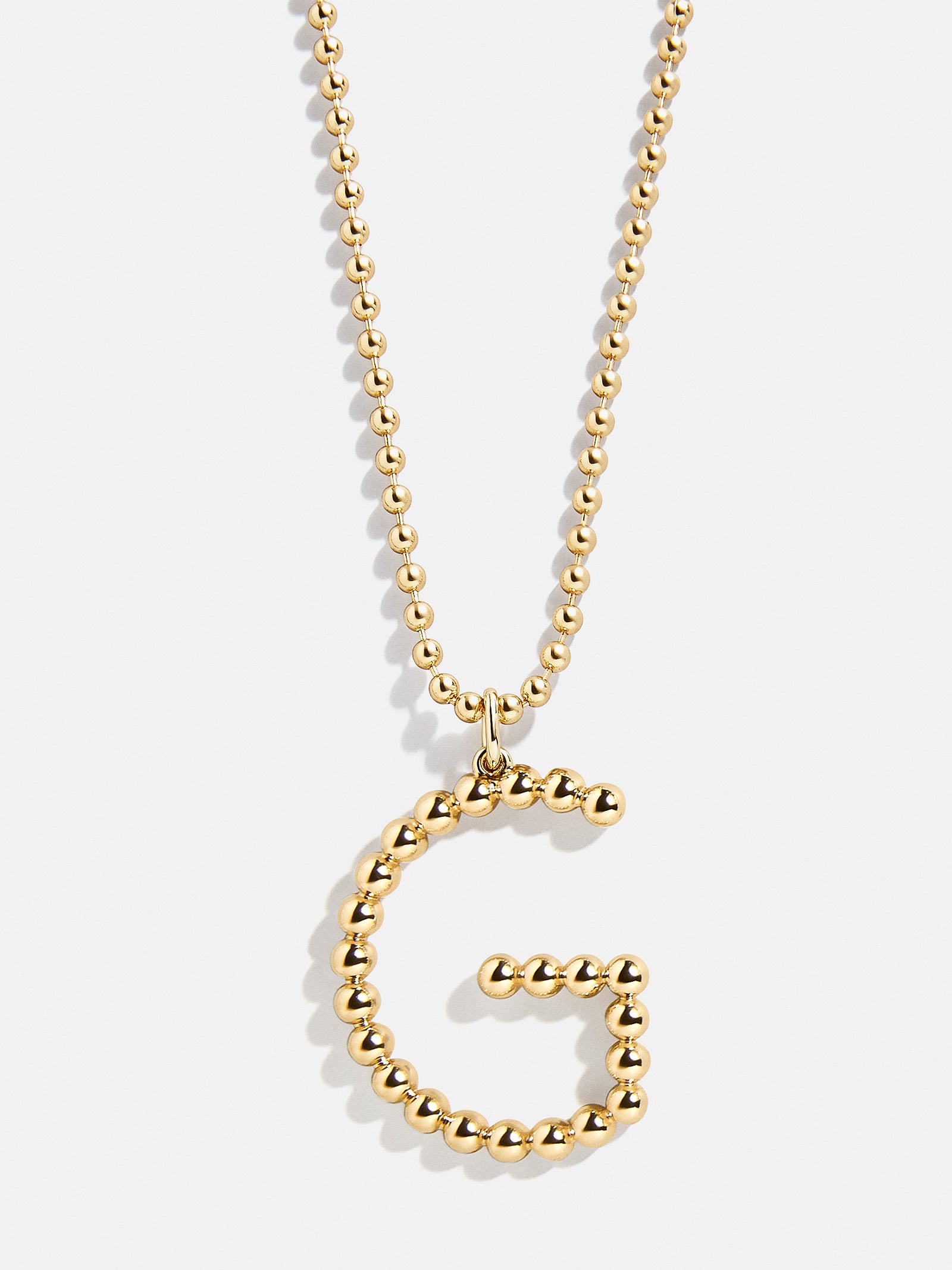 Oversized Initial Pisa Necklace - Gold - Image 9