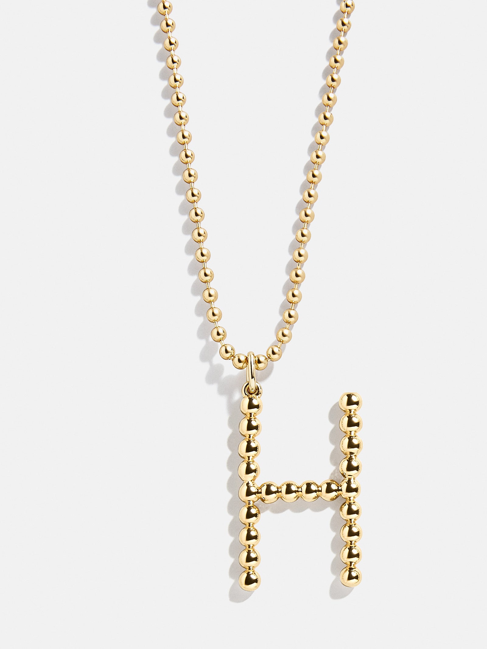 Oversized Initial Pisa Necklace - Gold - Image 10