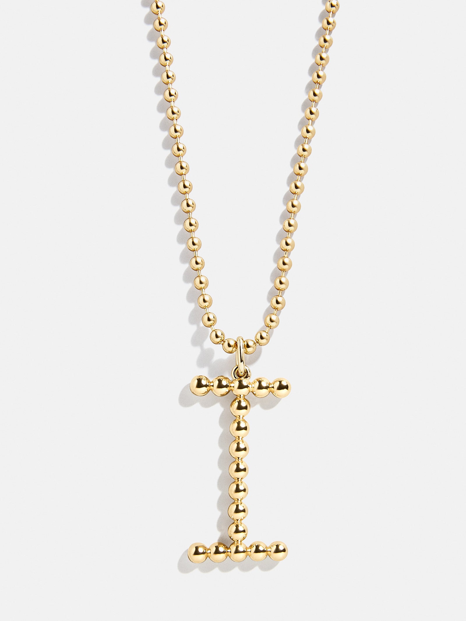 Oversized Initial Pisa Necklace - Gold - Image 11