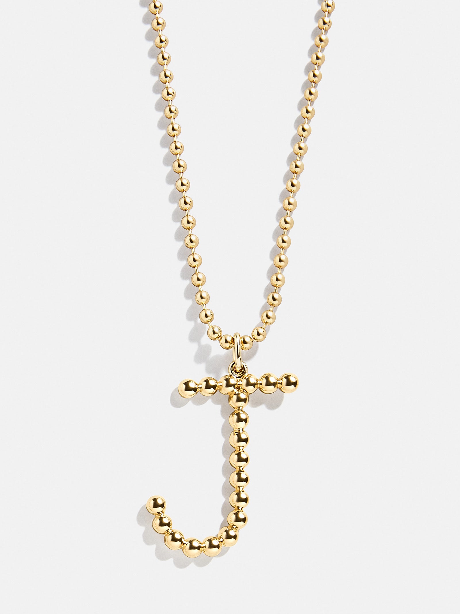 Oversized Initial Pisa Necklace - Gold - Image 12