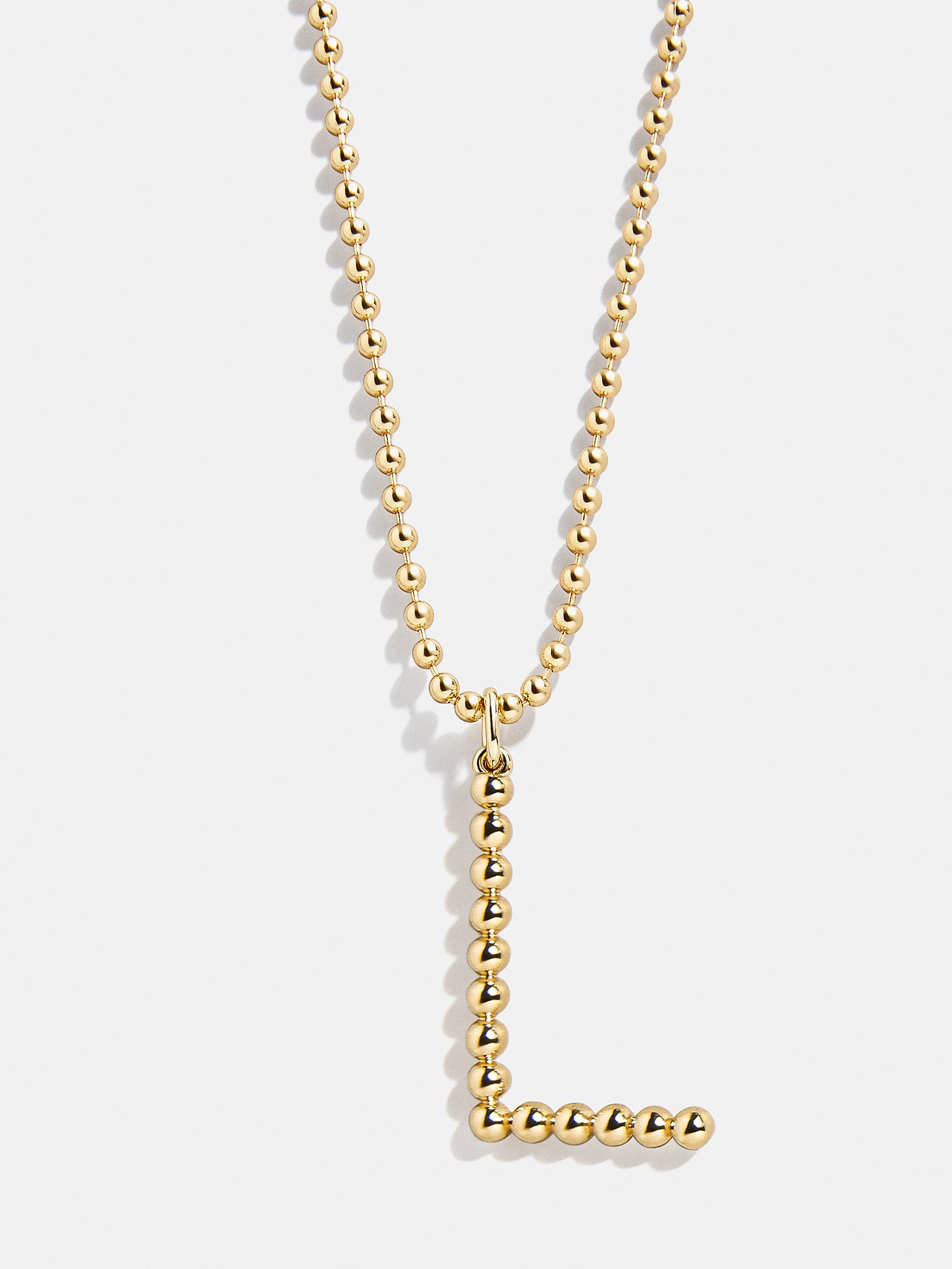 Oversized Initial Pisa Necklace - Gold - Image 14