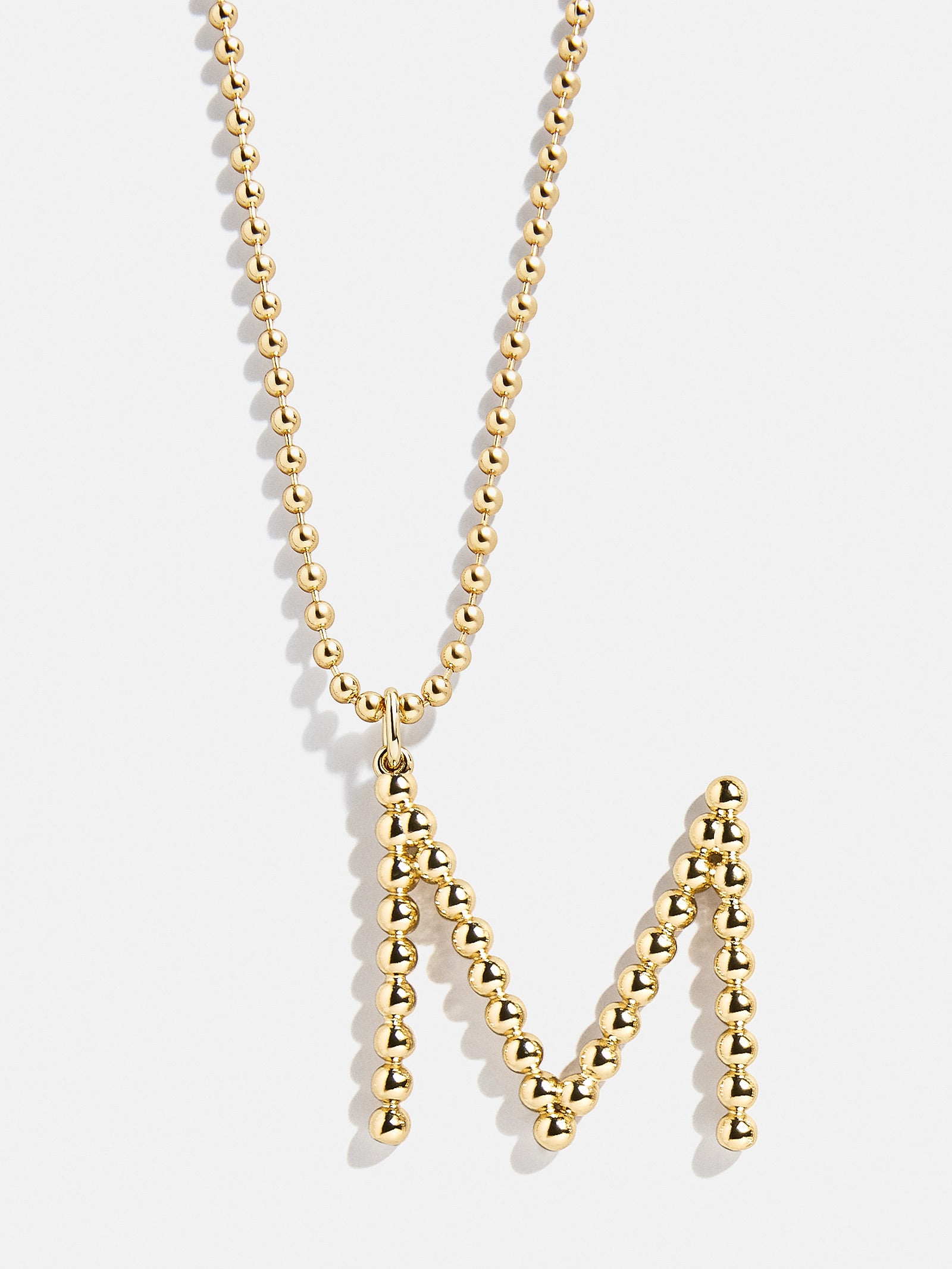 Oversized Initial Pisa Necklace - Gold - Image 15