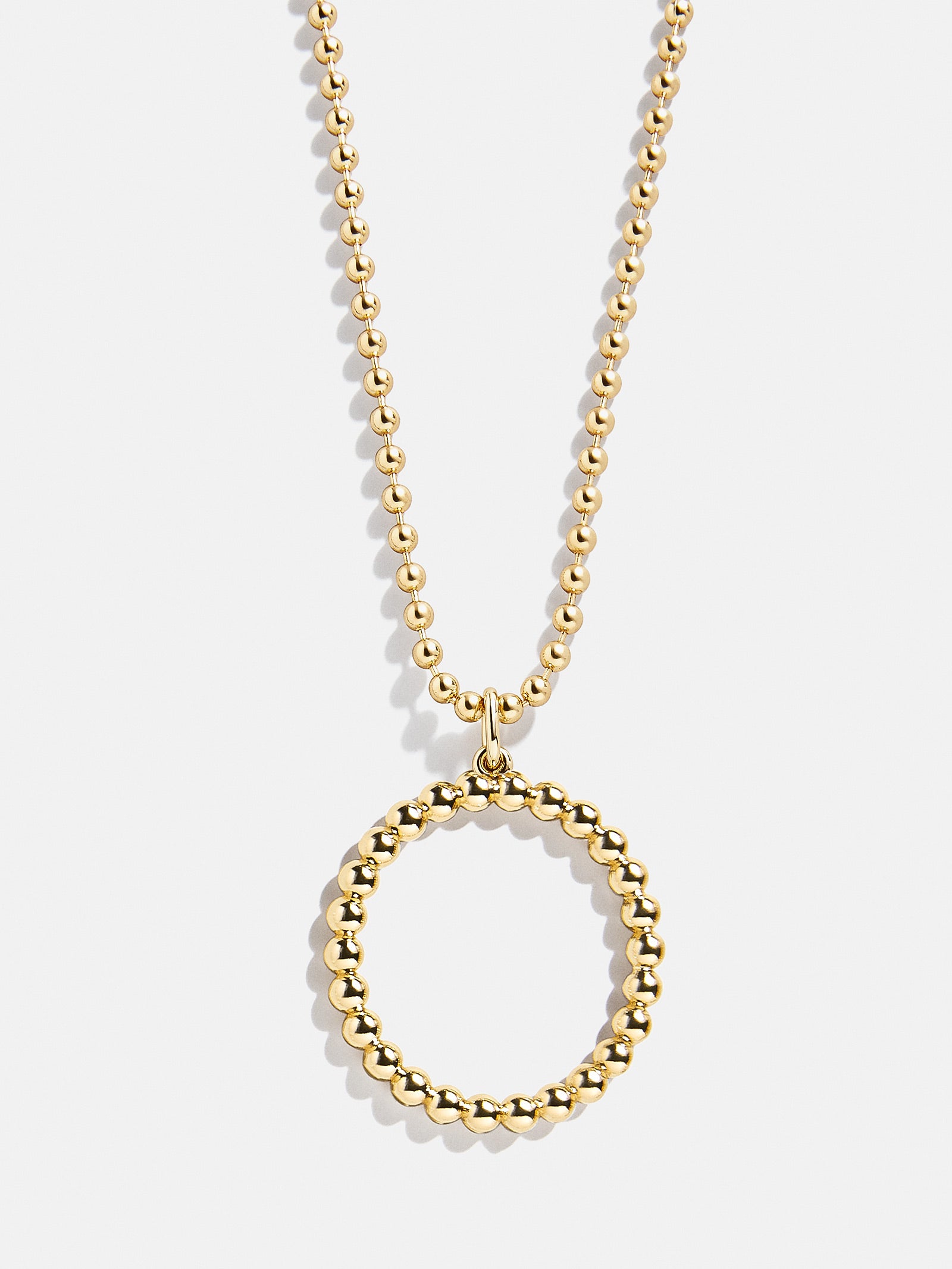 Oversized Initial Pisa Necklace - Gold - Image 17