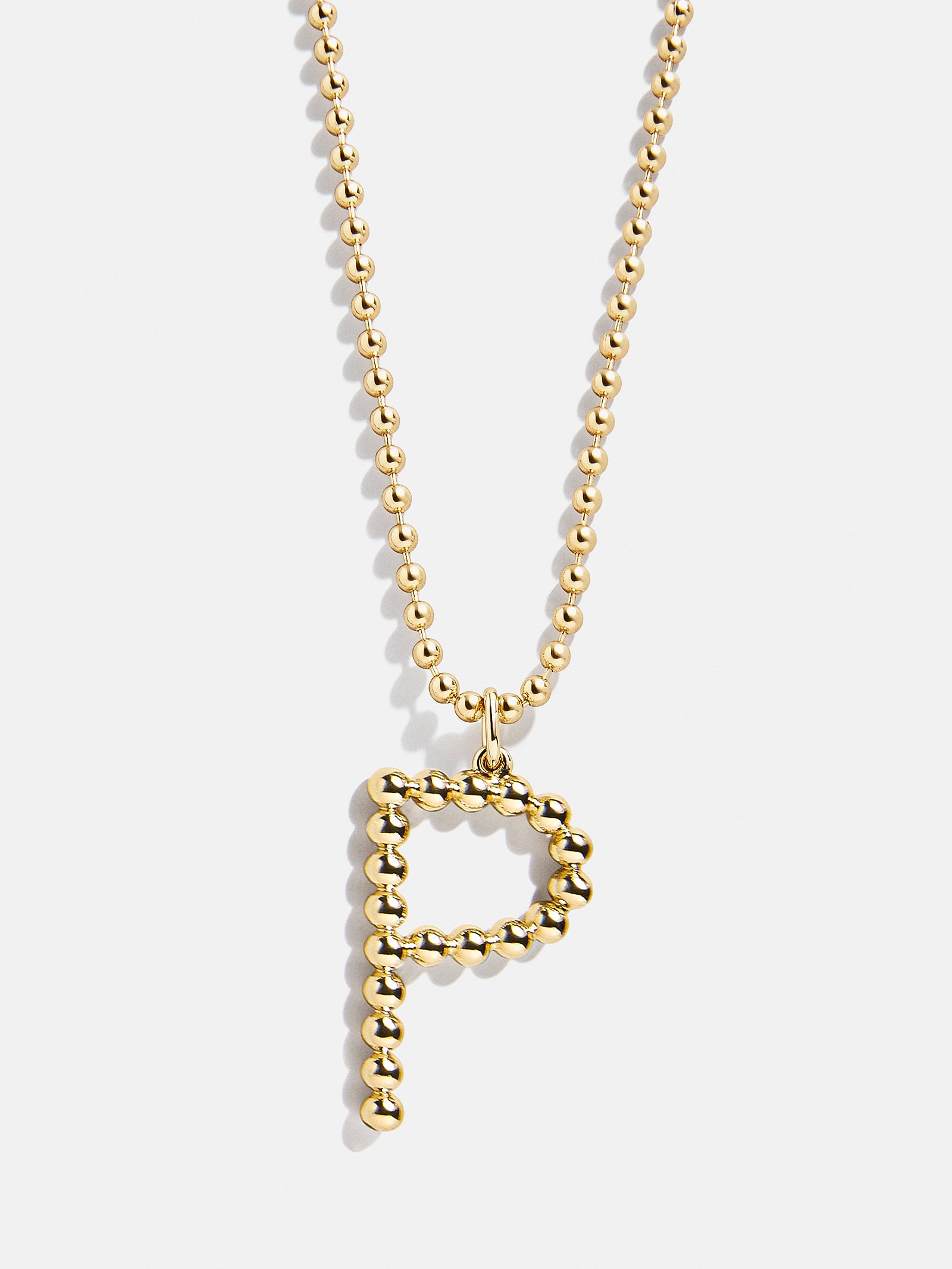 Oversized Initial Pisa Necklace - Gold - Image 18