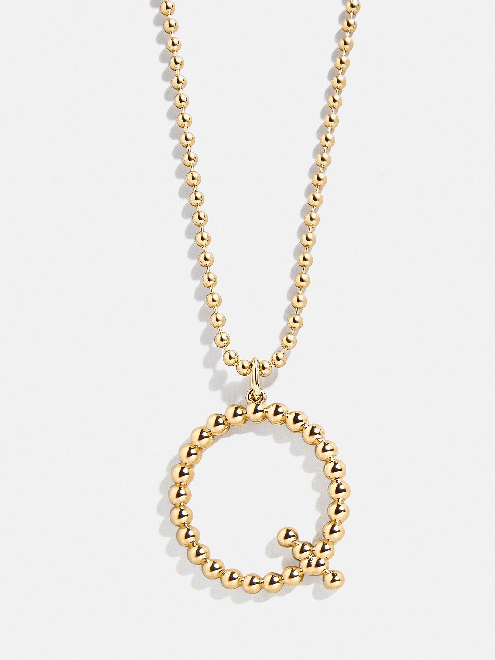 Oversized Initial Pisa Necklace - Gold - Image 19