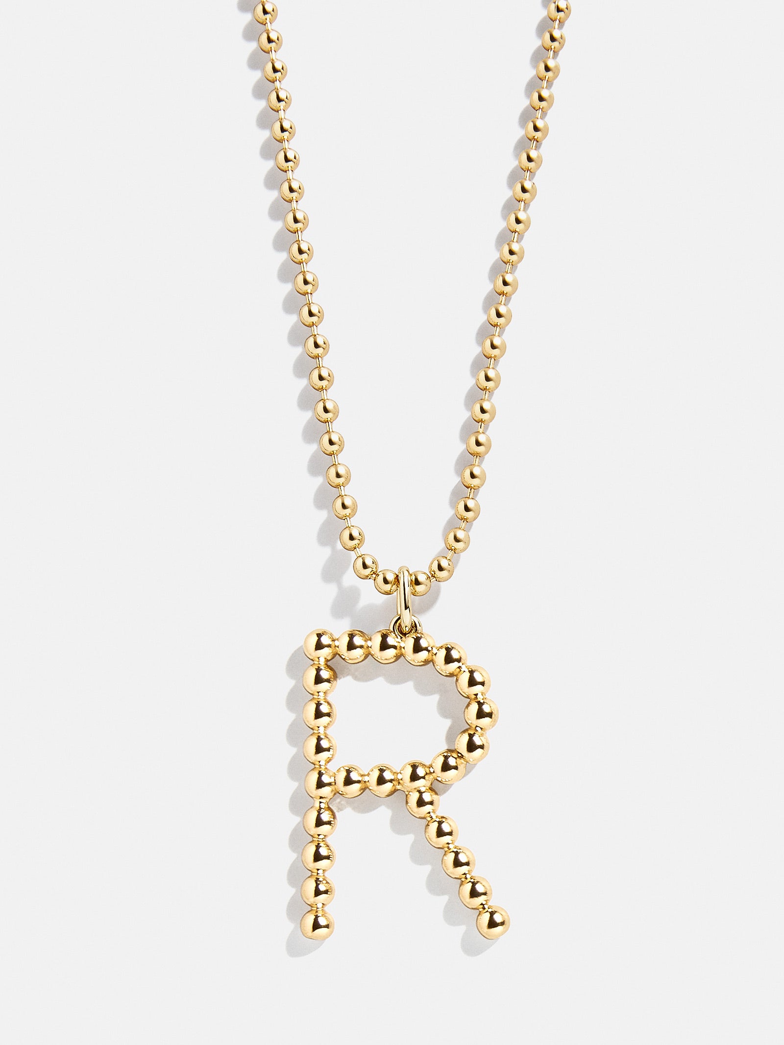 Oversized Initial Pisa Necklace - Gold - Image 20