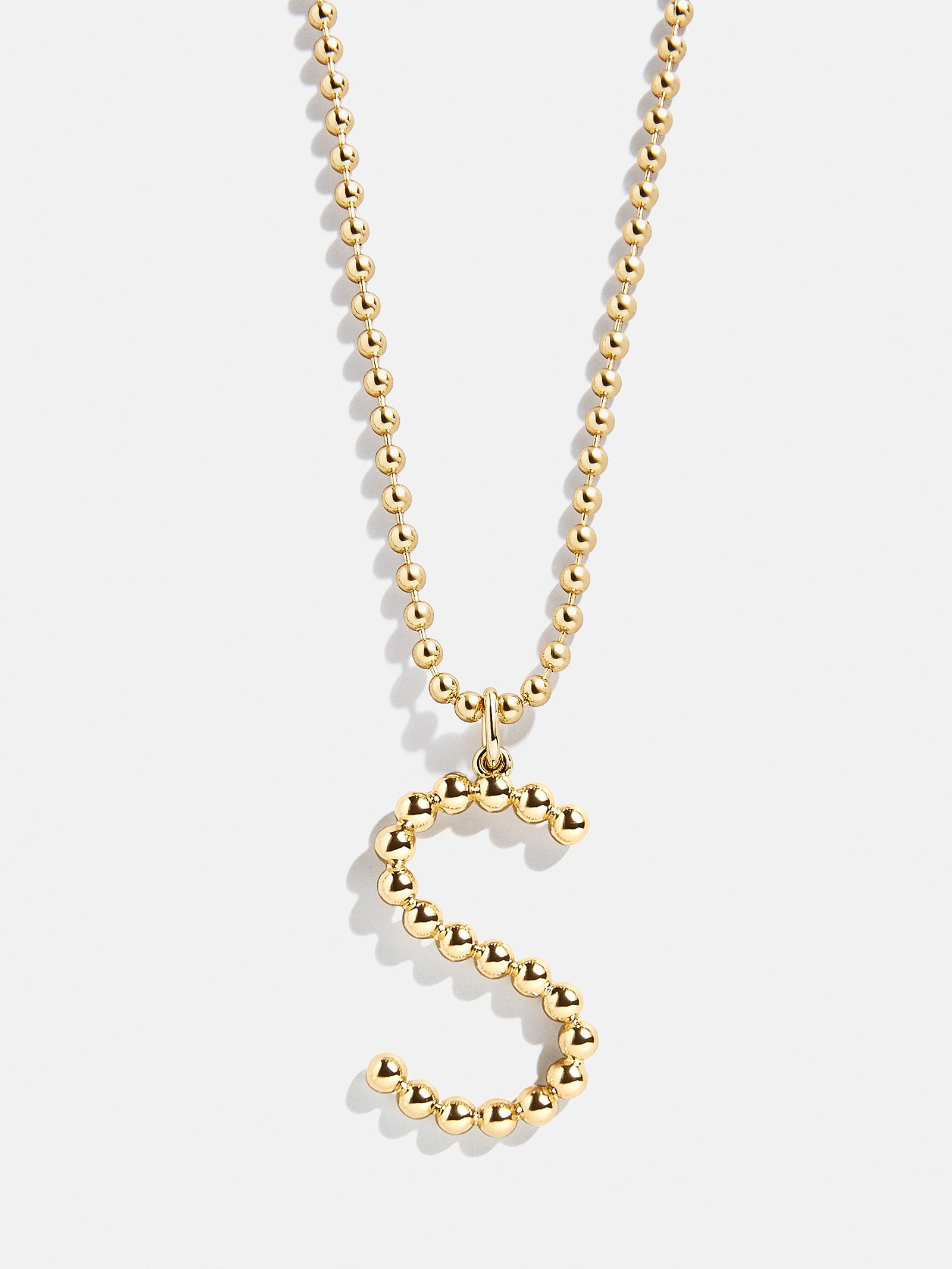 Oversized Initial Pisa Necklace - Gold - Image 21