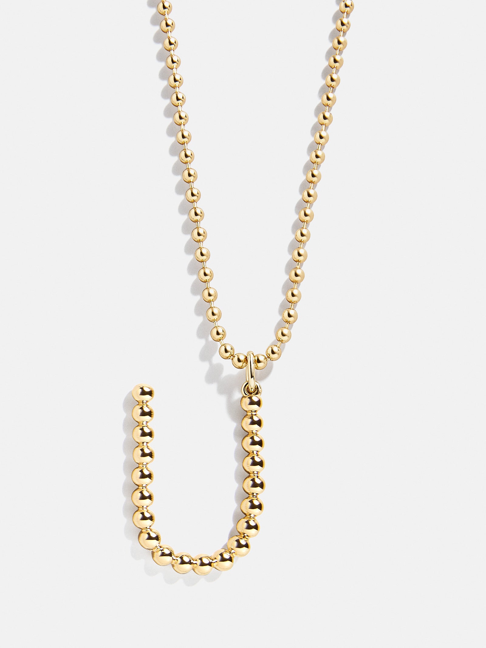 Oversized Initial Pisa Necklace - Gold - Image 23