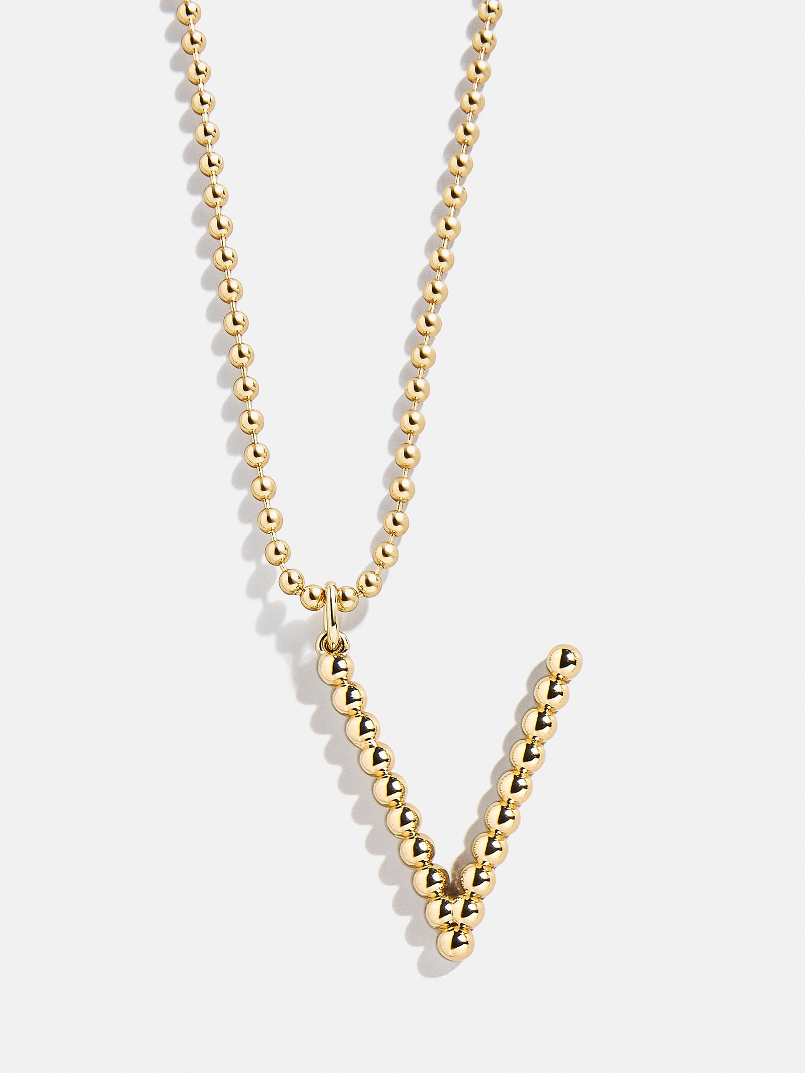 Oversized Initial Pisa Necklace - Gold - Image 24