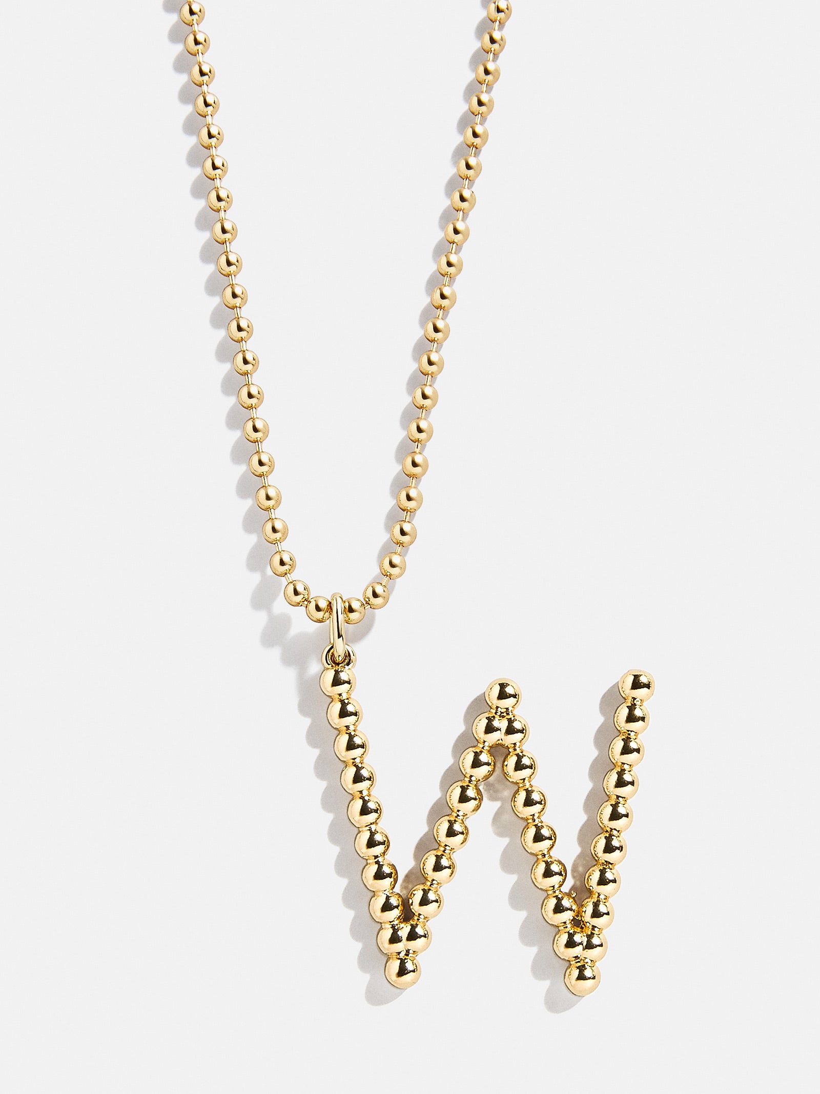Oversized Initial Pisa Necklace - Gold - Image 25