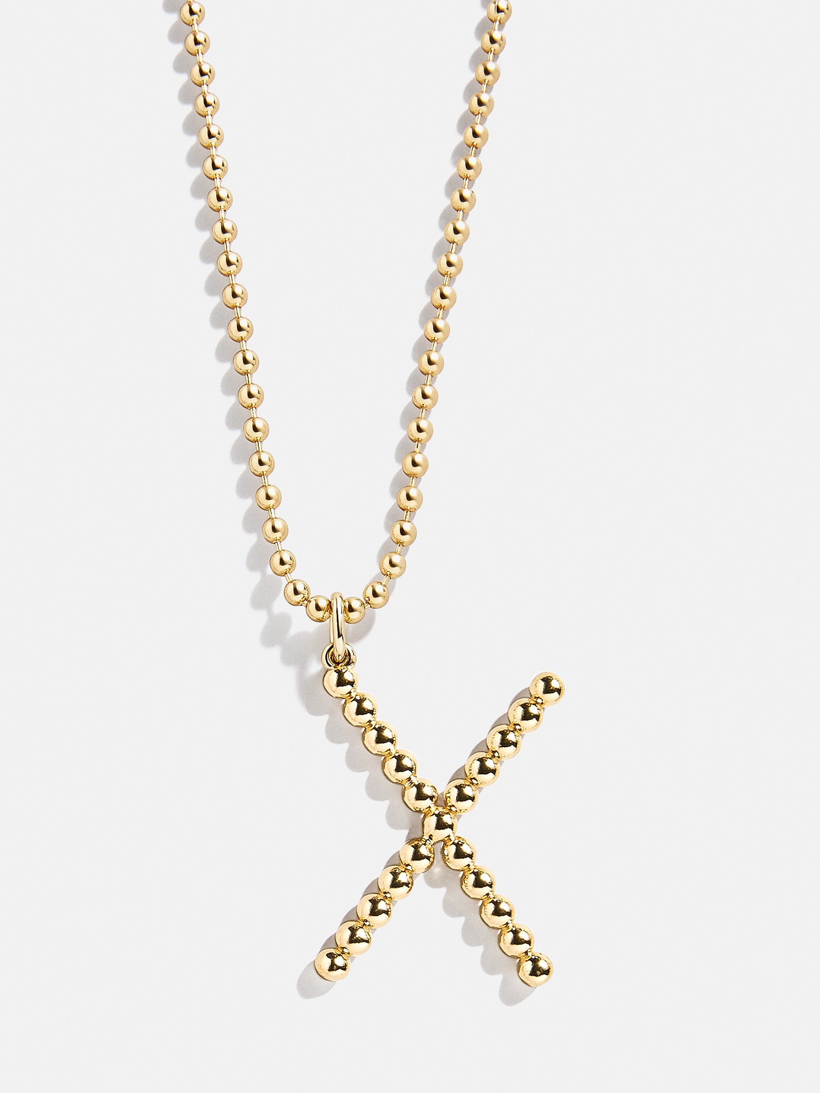 Oversized Initial Pisa Necklace - Gold - Image 26