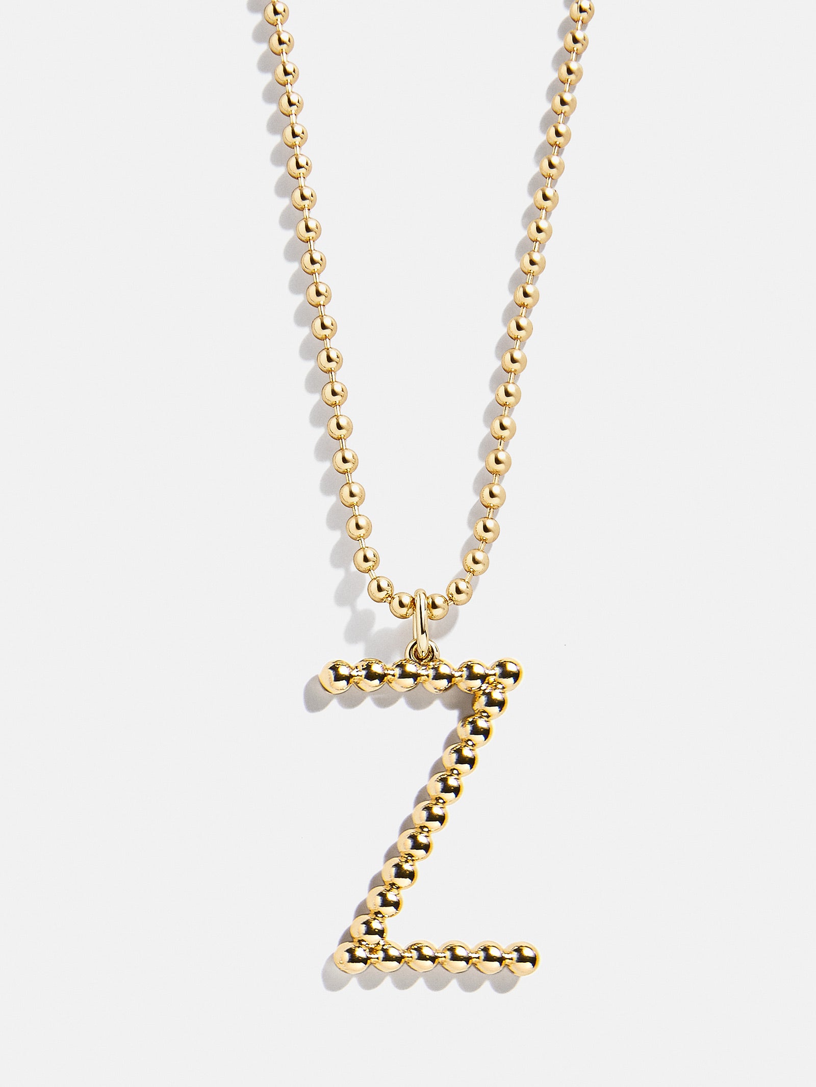 Oversized Initial Pisa Necklace - Gold - Image 28