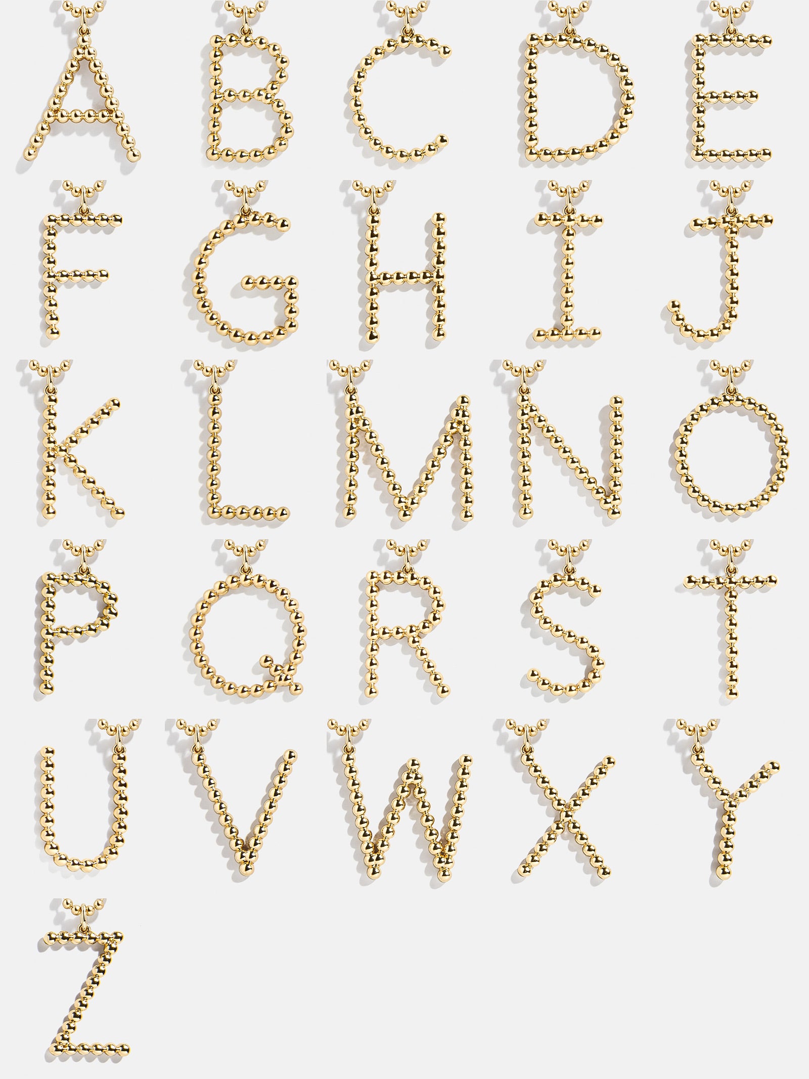 Oversized Initial Pisa Necklace - Gold - Image 31