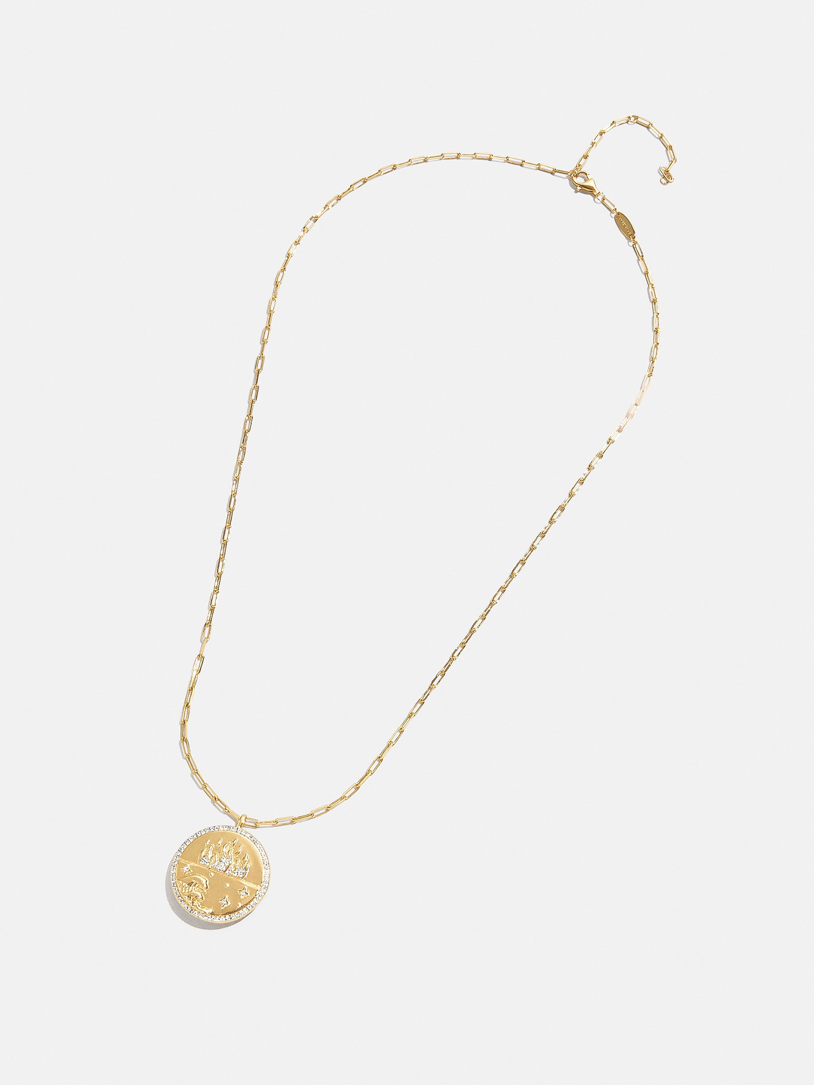 18K Gold Celestial Reversible Pendant Necklace - Black - Image 6