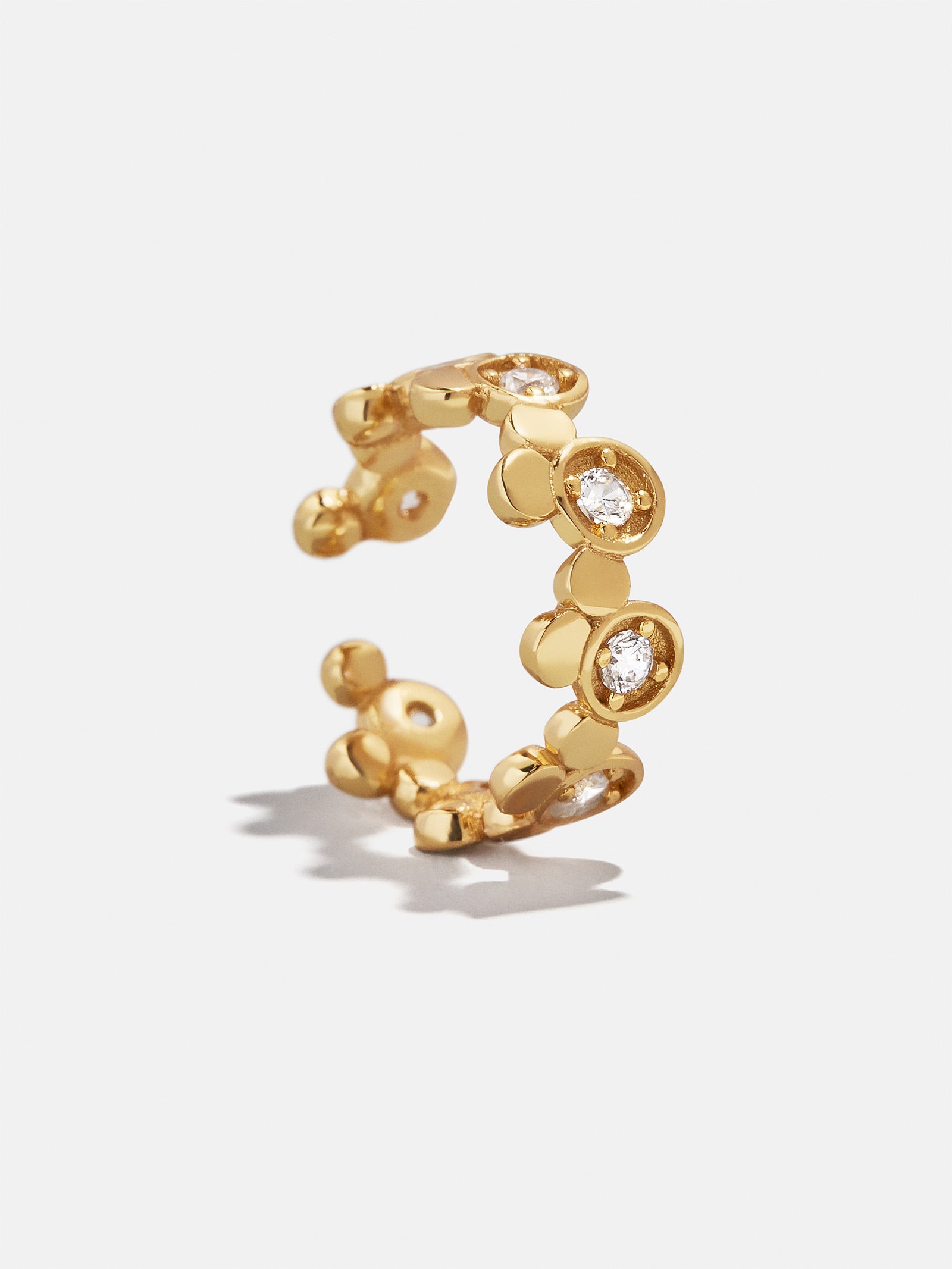 Disney Mickey Mouse 18K Gold Plated Sterling Silver Ear Cuff - Gold/Pav??