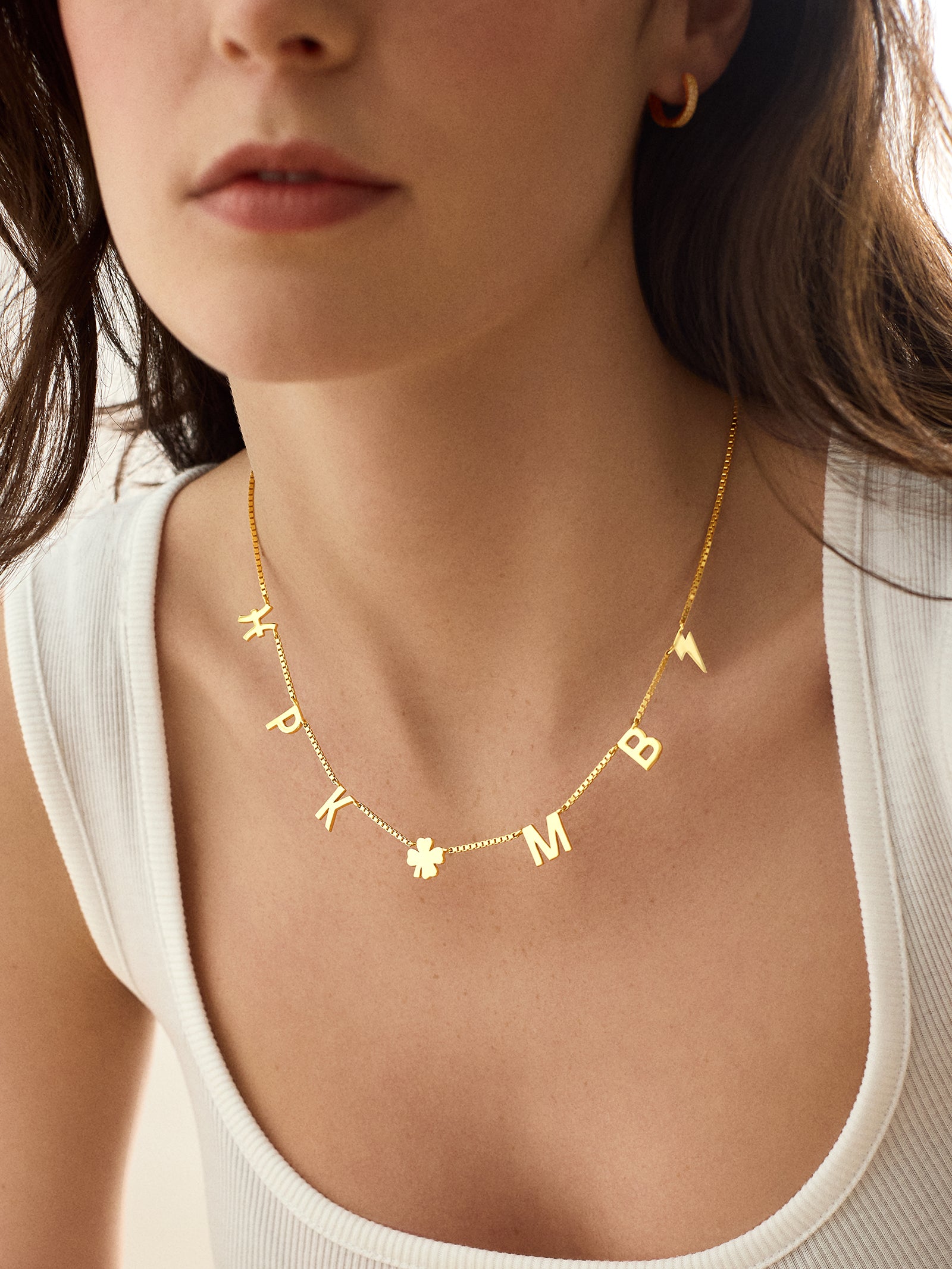 18K Gold Custom Icon Necklace - 18K Gold - Image 2